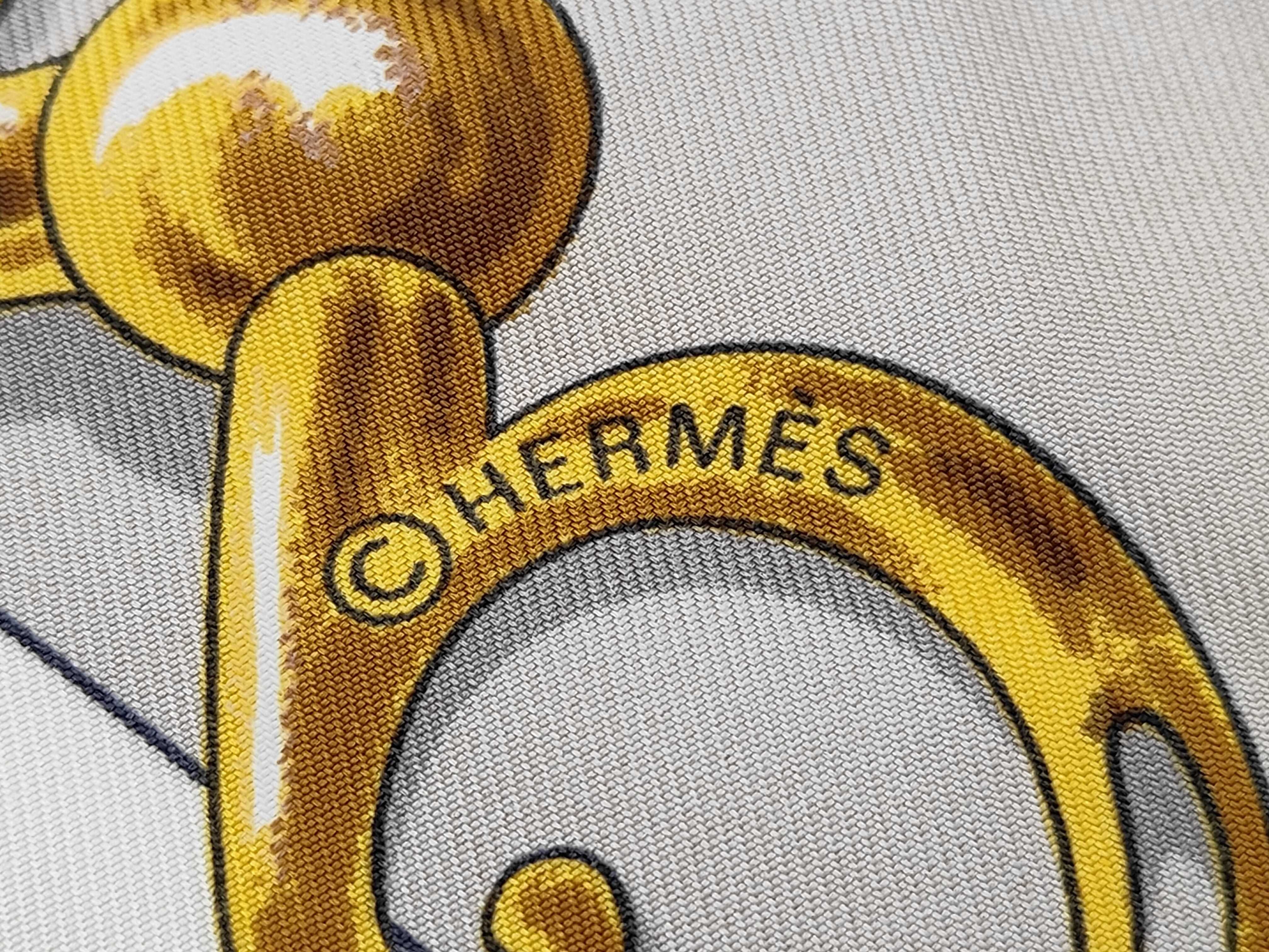 Hermes Festival Pattern Silk Scarf