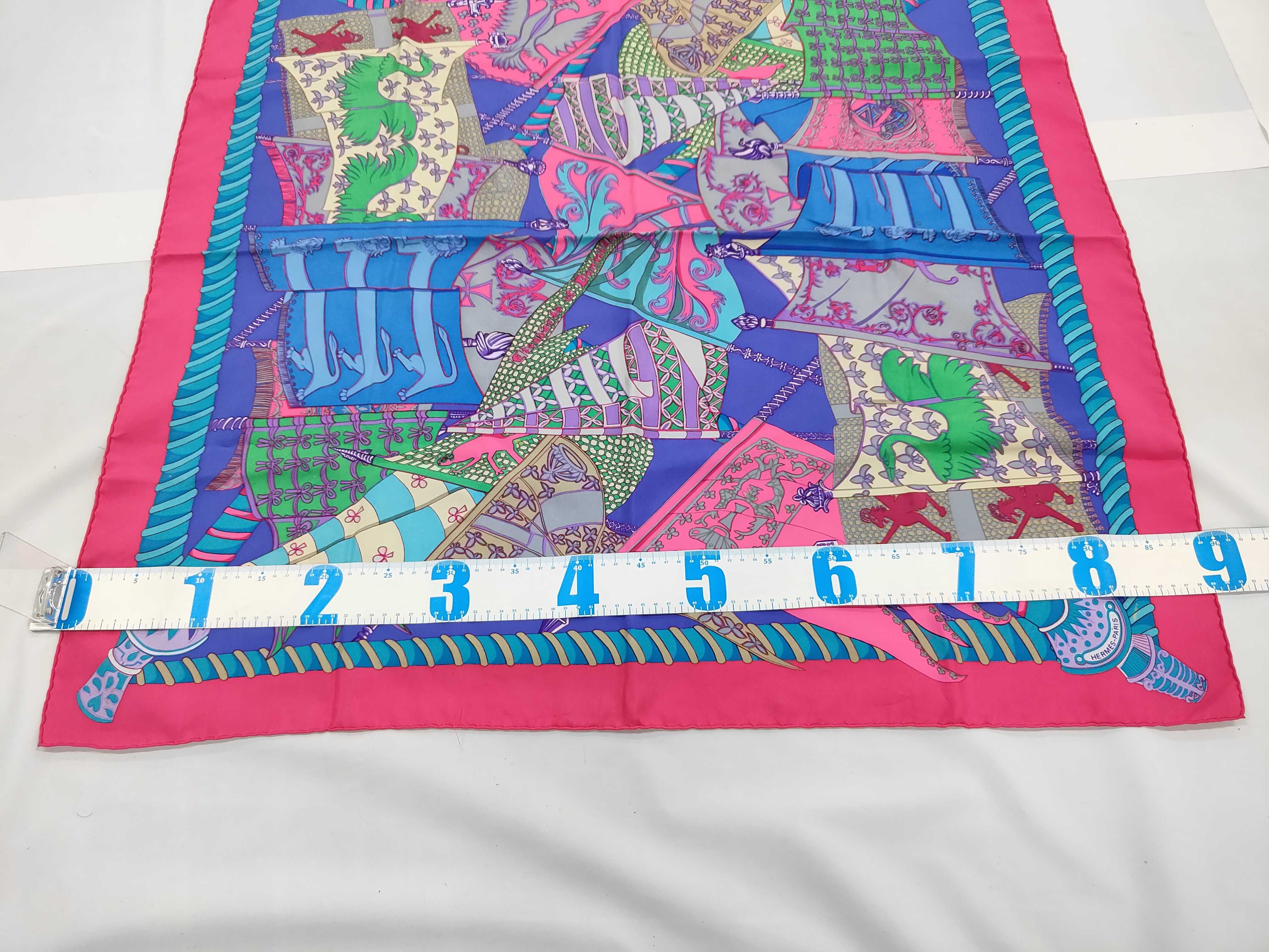 Hermes Etendards et Bannieres Silk Scarf
