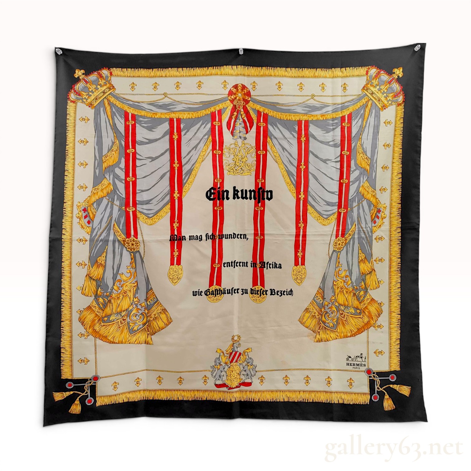 Hermes Ankunft Silk Carre 90 Scarf
