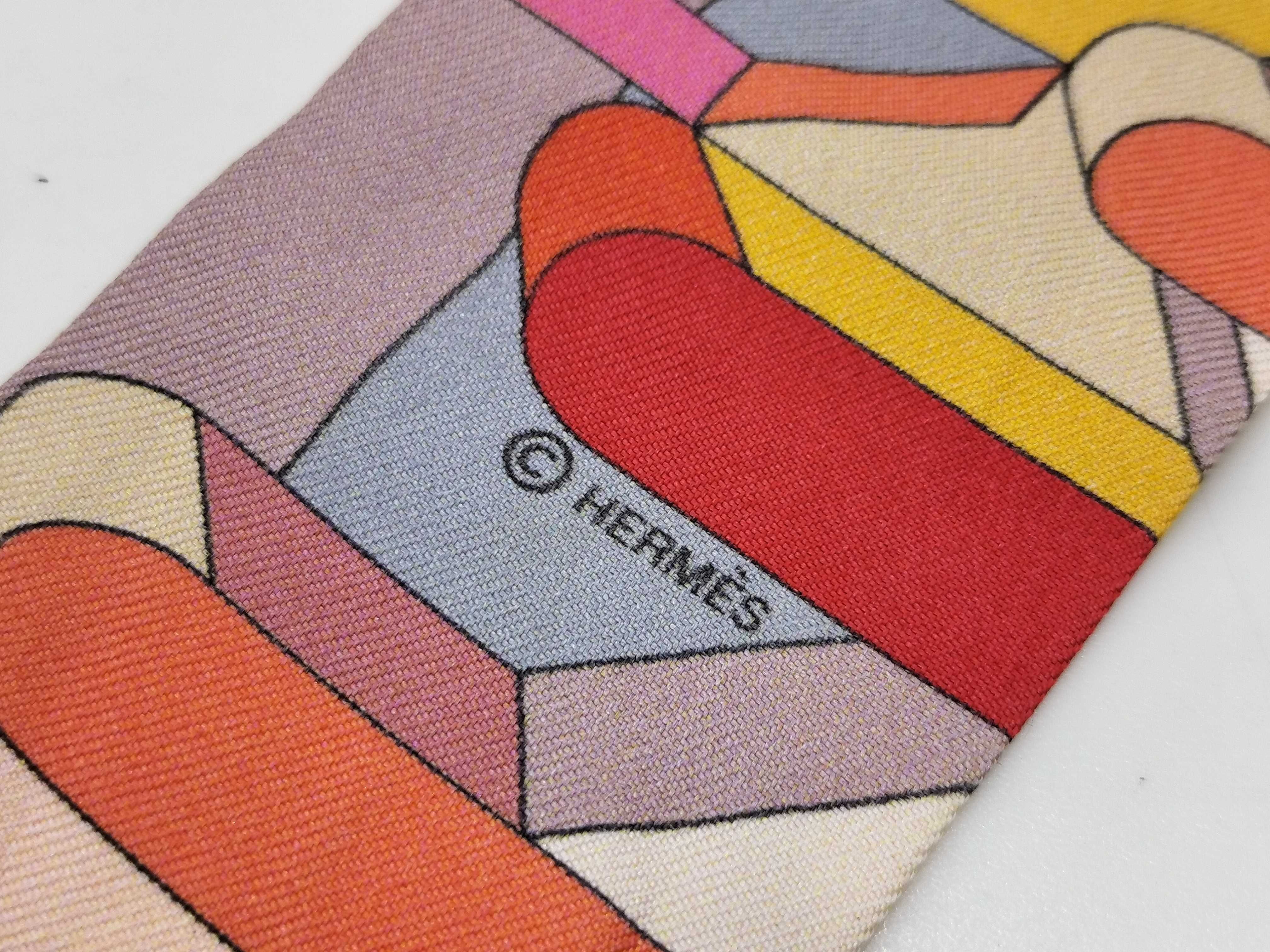 Hermes Perspective Cavaliere Silk Twilly Scarf