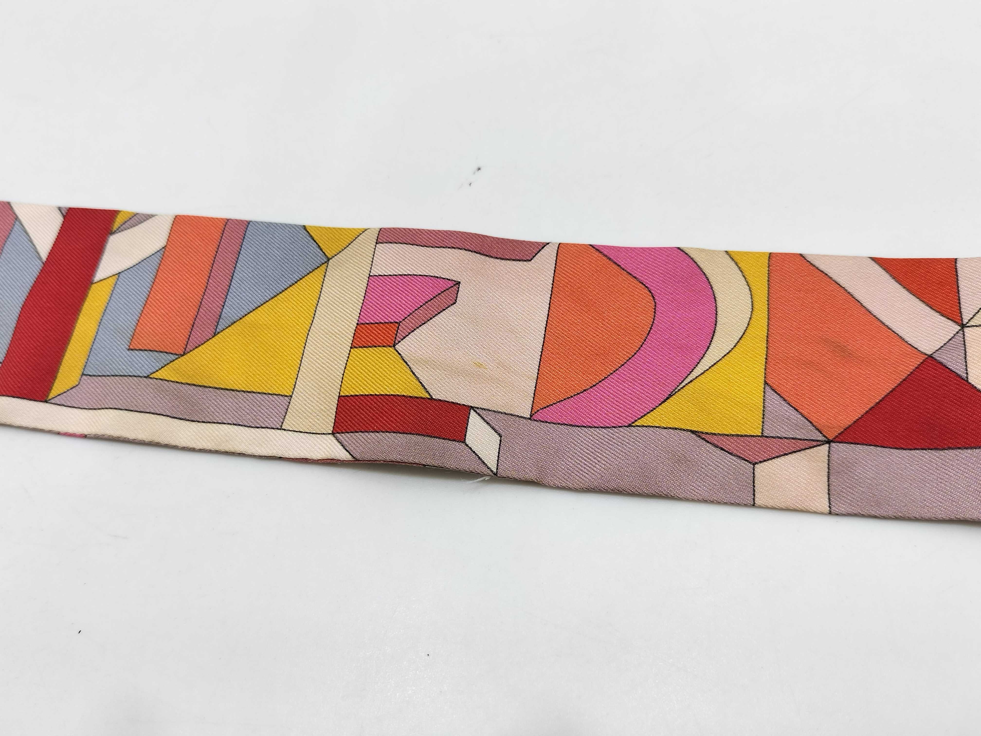 Hermes Perspective Cavaliere Silk Twilly Scarf