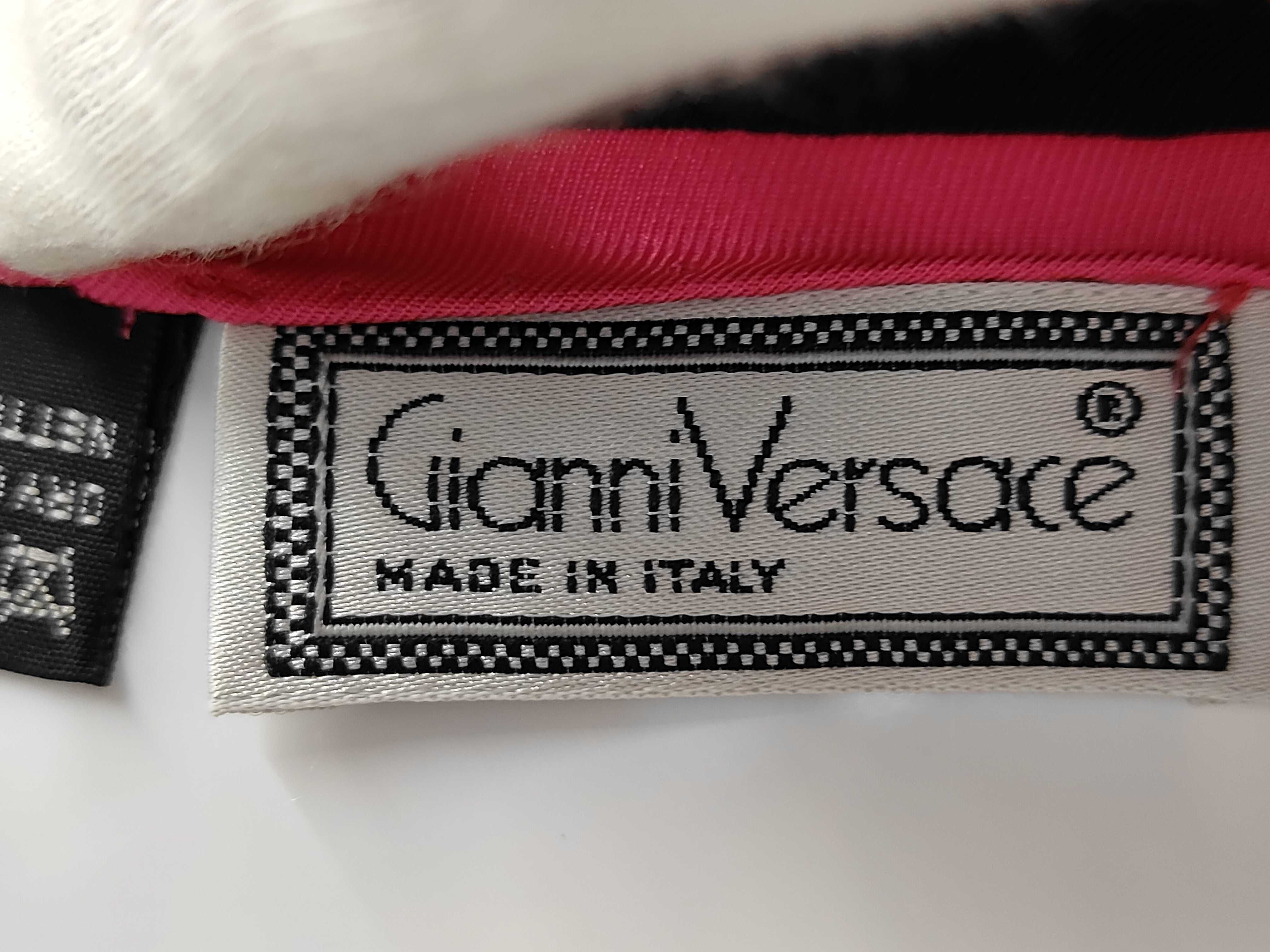 A Vintage Gianni Versace Silk Arlequin Scarf 90cm