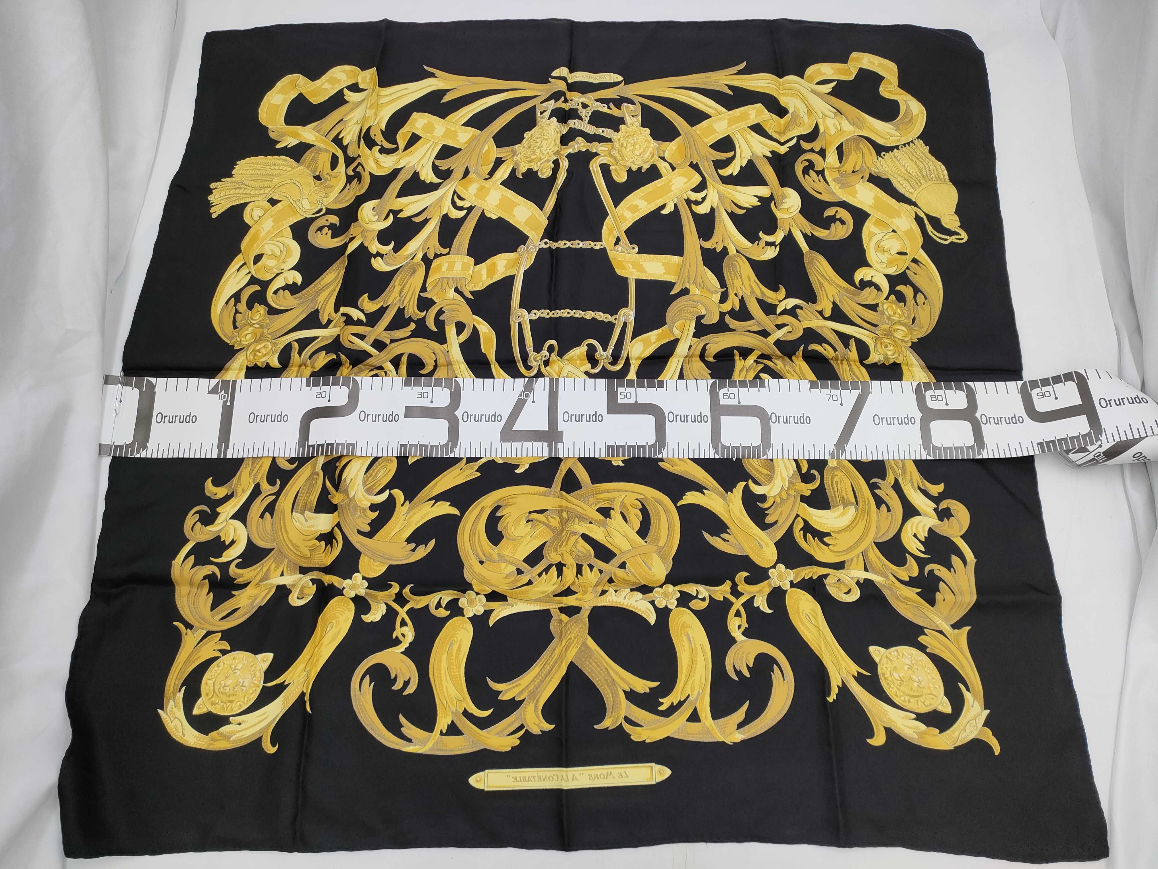 Hermes Le Mors a la Conetable Silk Twill Scarf