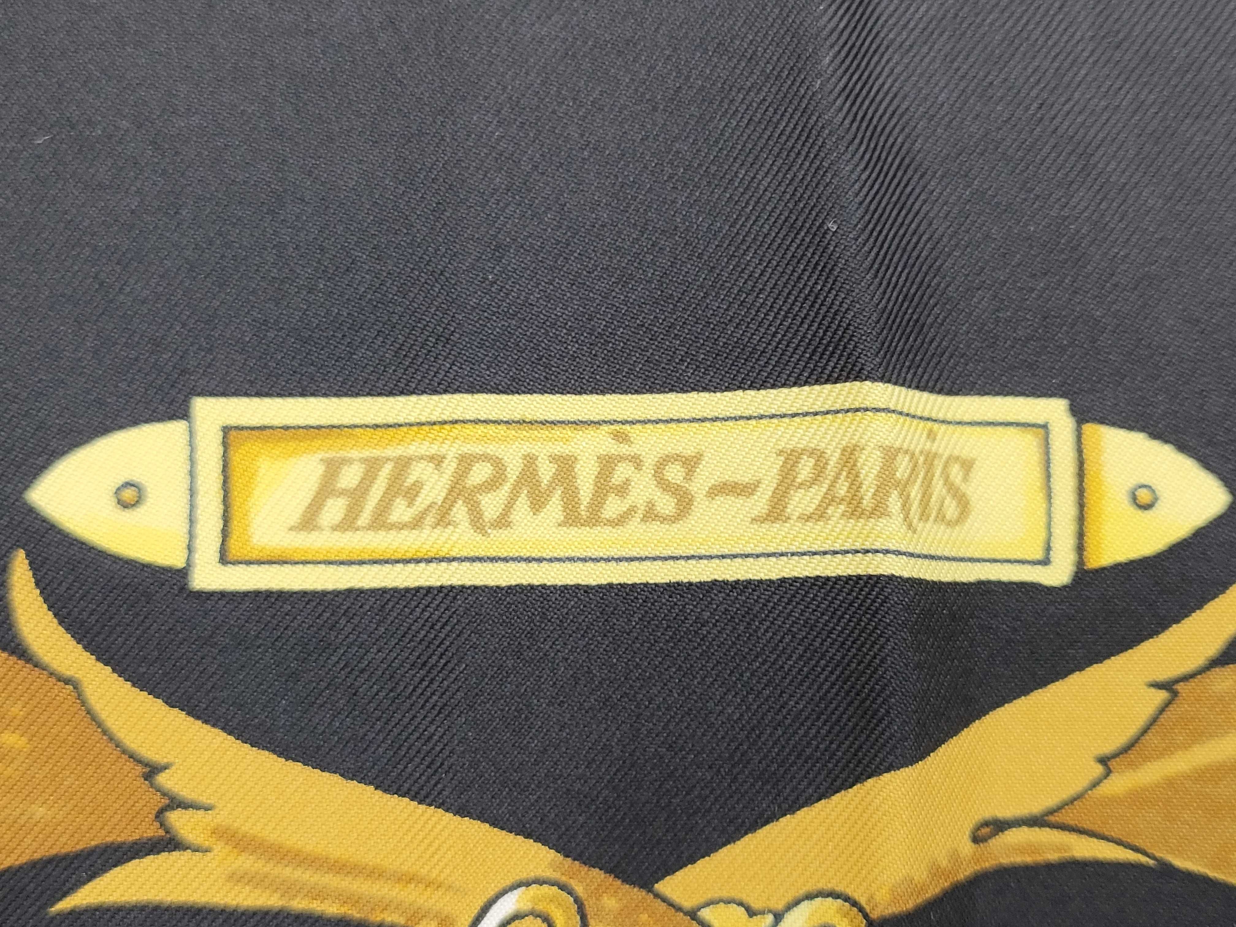 Hermes Le Mors a la Conetable Silk Twill Scarf