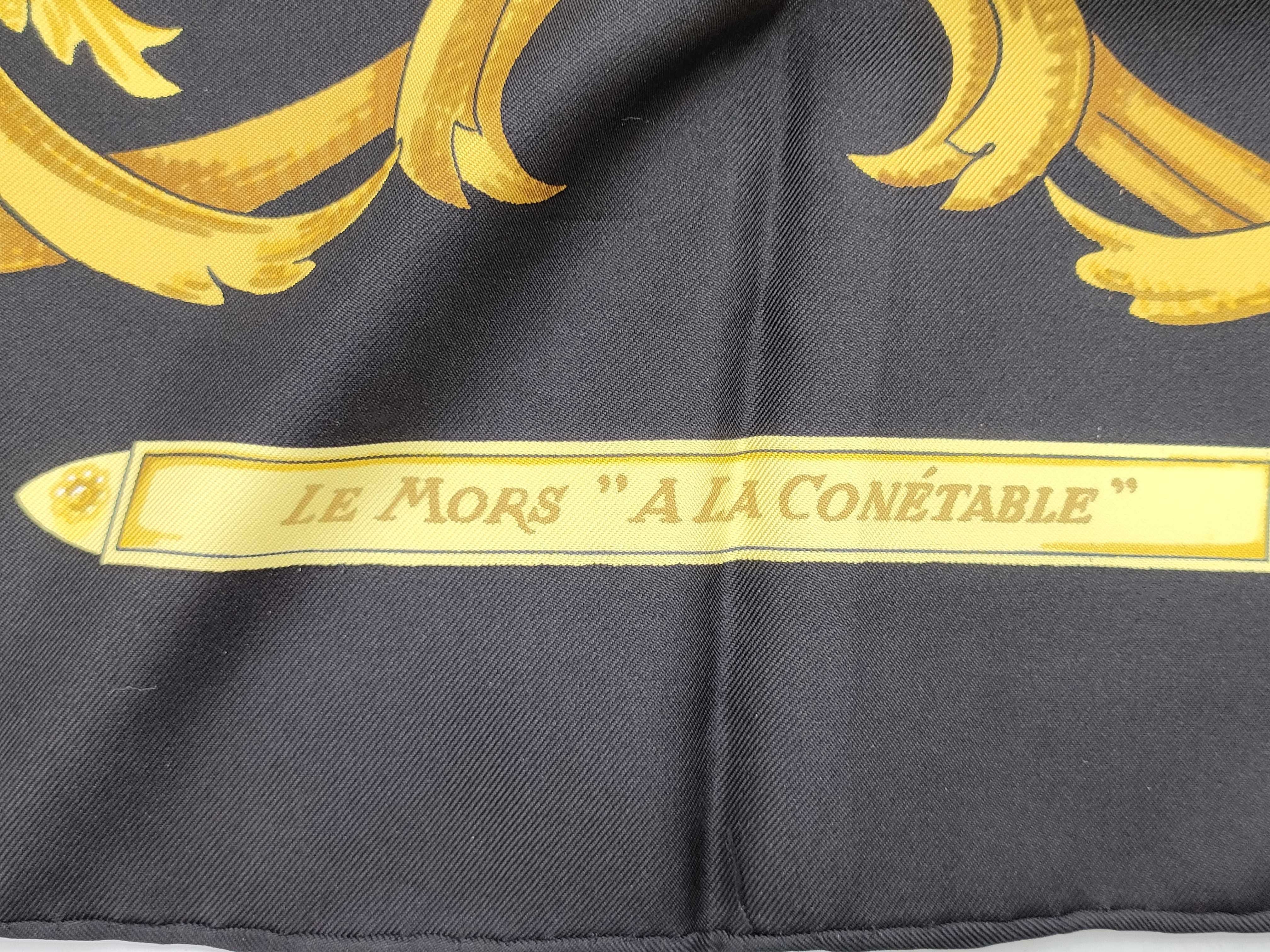 Hermes Le Mors a la Conetable Silk Twill Scarf