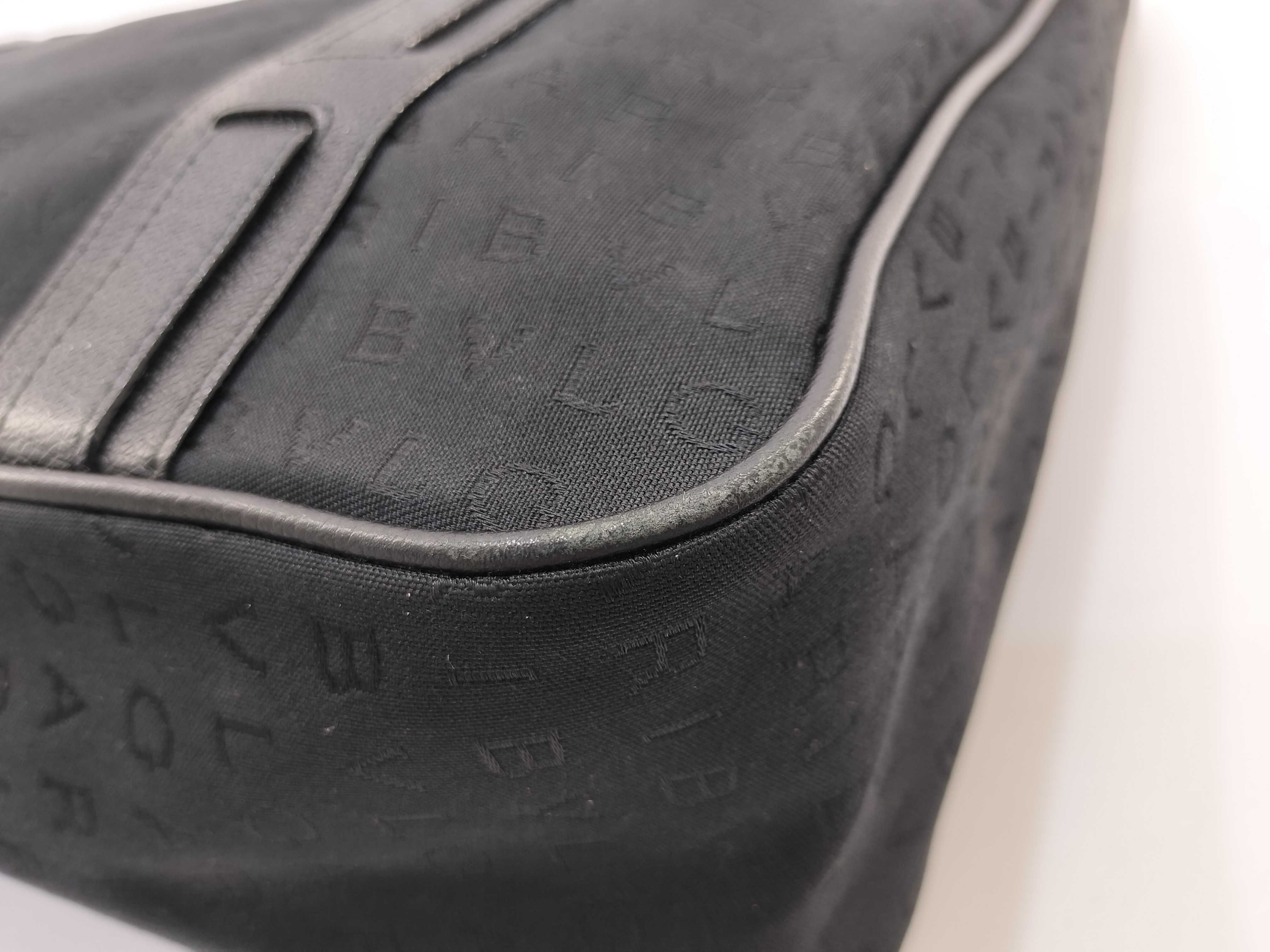 BVLGARI Black Logomania Canvas and Leather Tote Bag