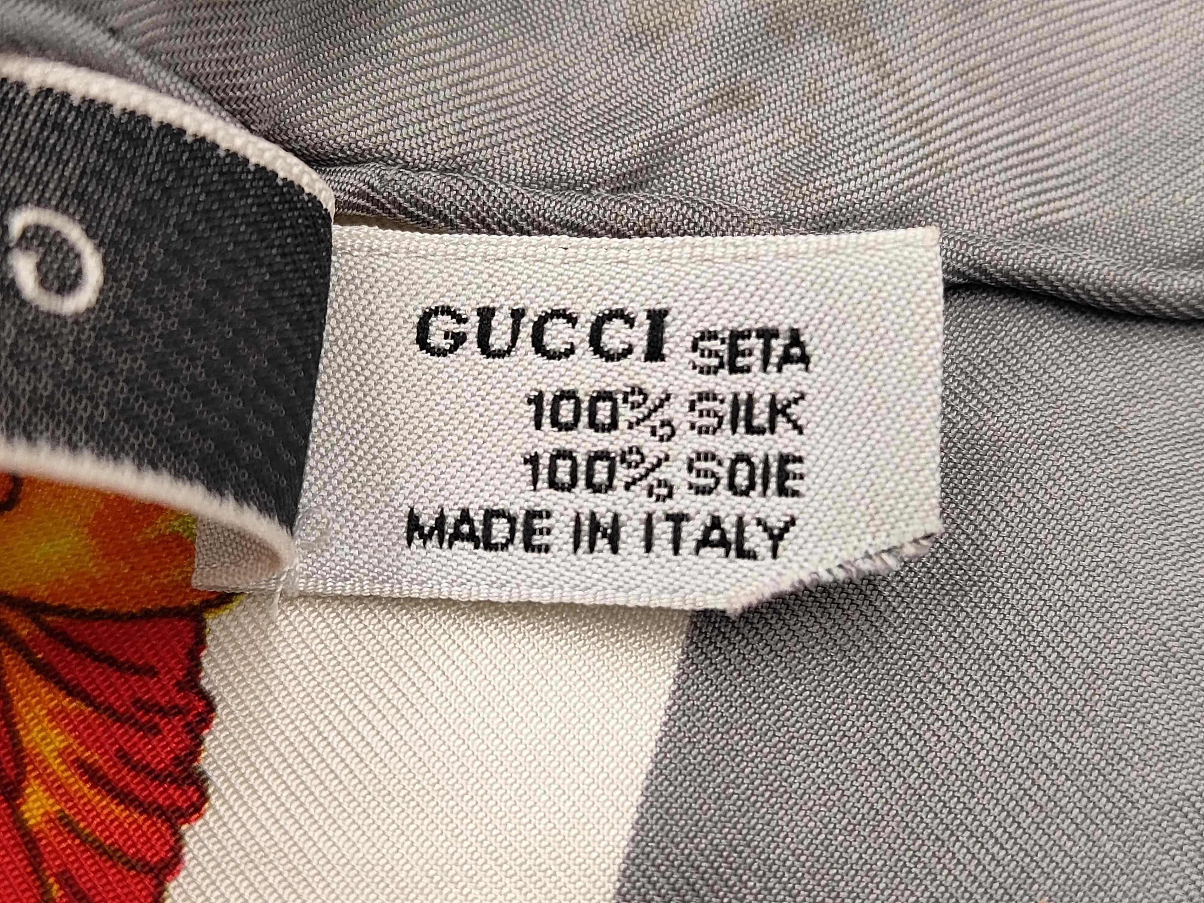 Gucci Vittorio Accornero Flora Print Silk Scarf
