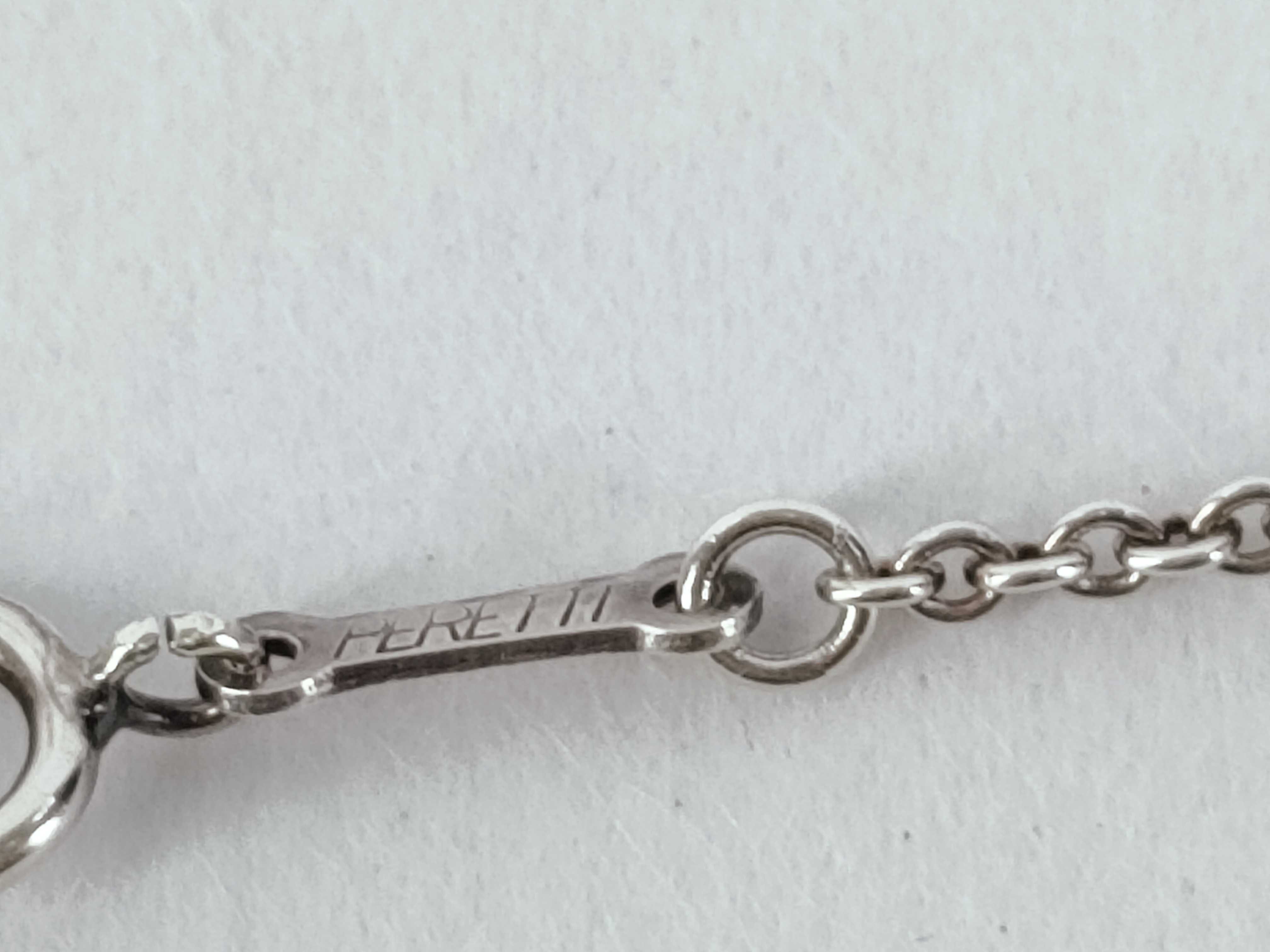 Tiffany and Co Elsa Peretti Sterling Silver Open Heart Pendant Necklace