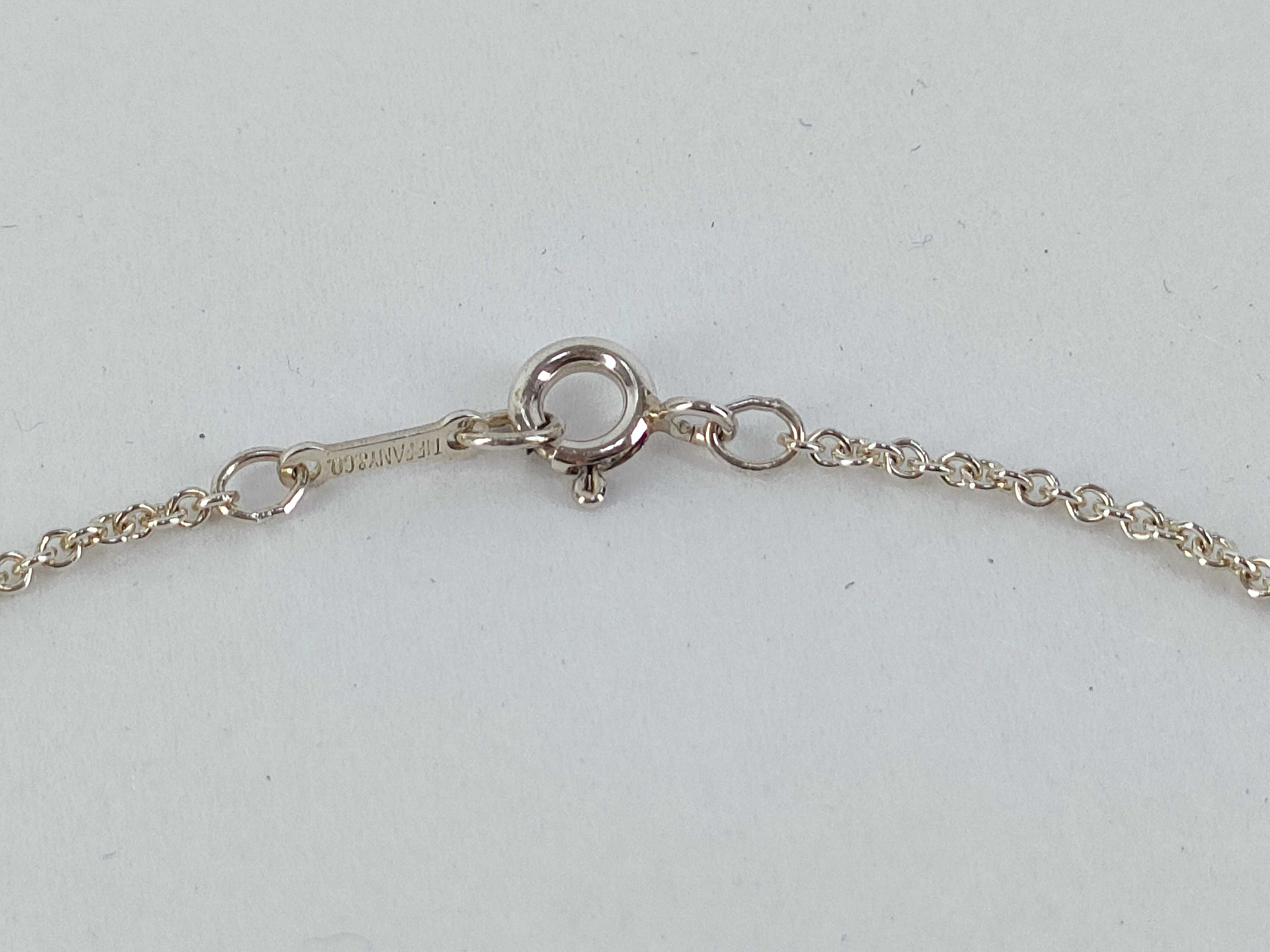 Tiffany and Co. Elsa Peretti Sterling Silver Open Heart Pendant Necklace