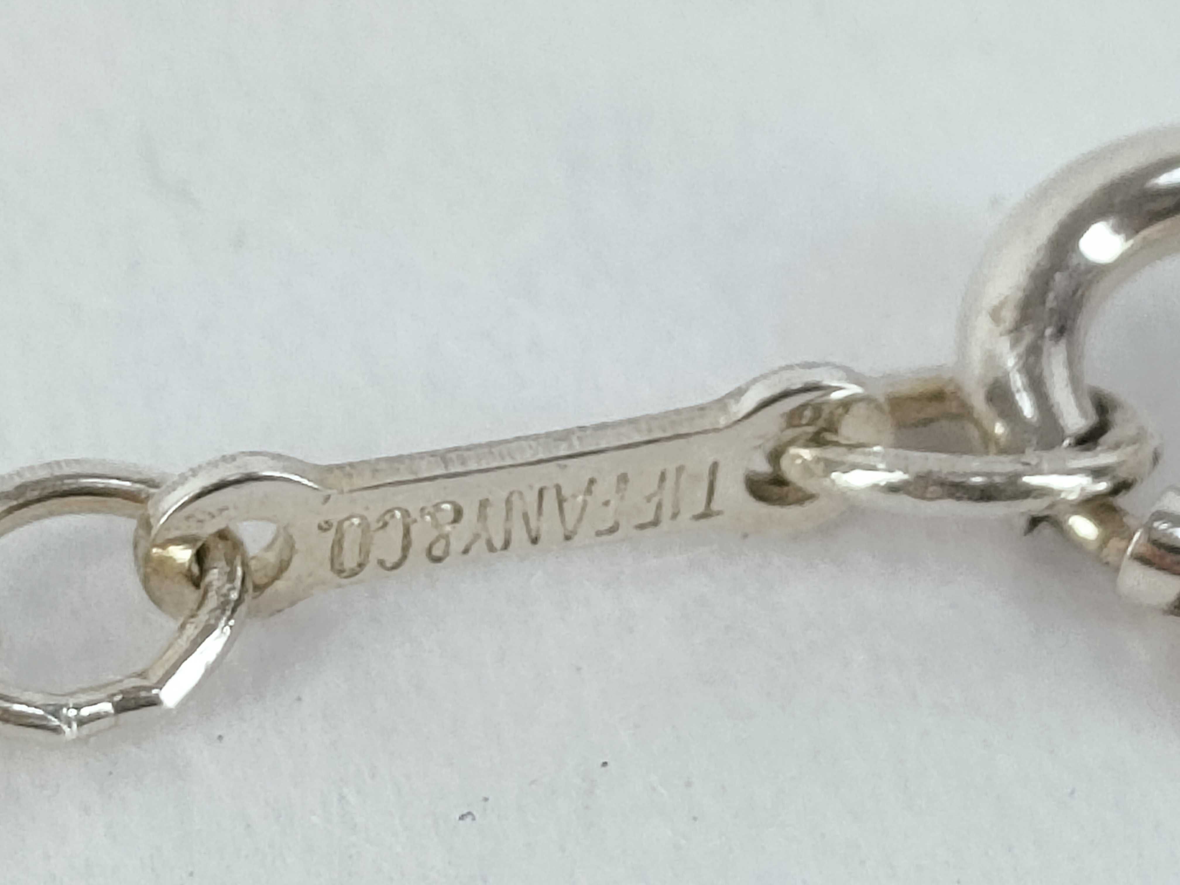 Tiffany and Co. Elsa Peretti Sterling Silver Open Heart Pendant Necklace