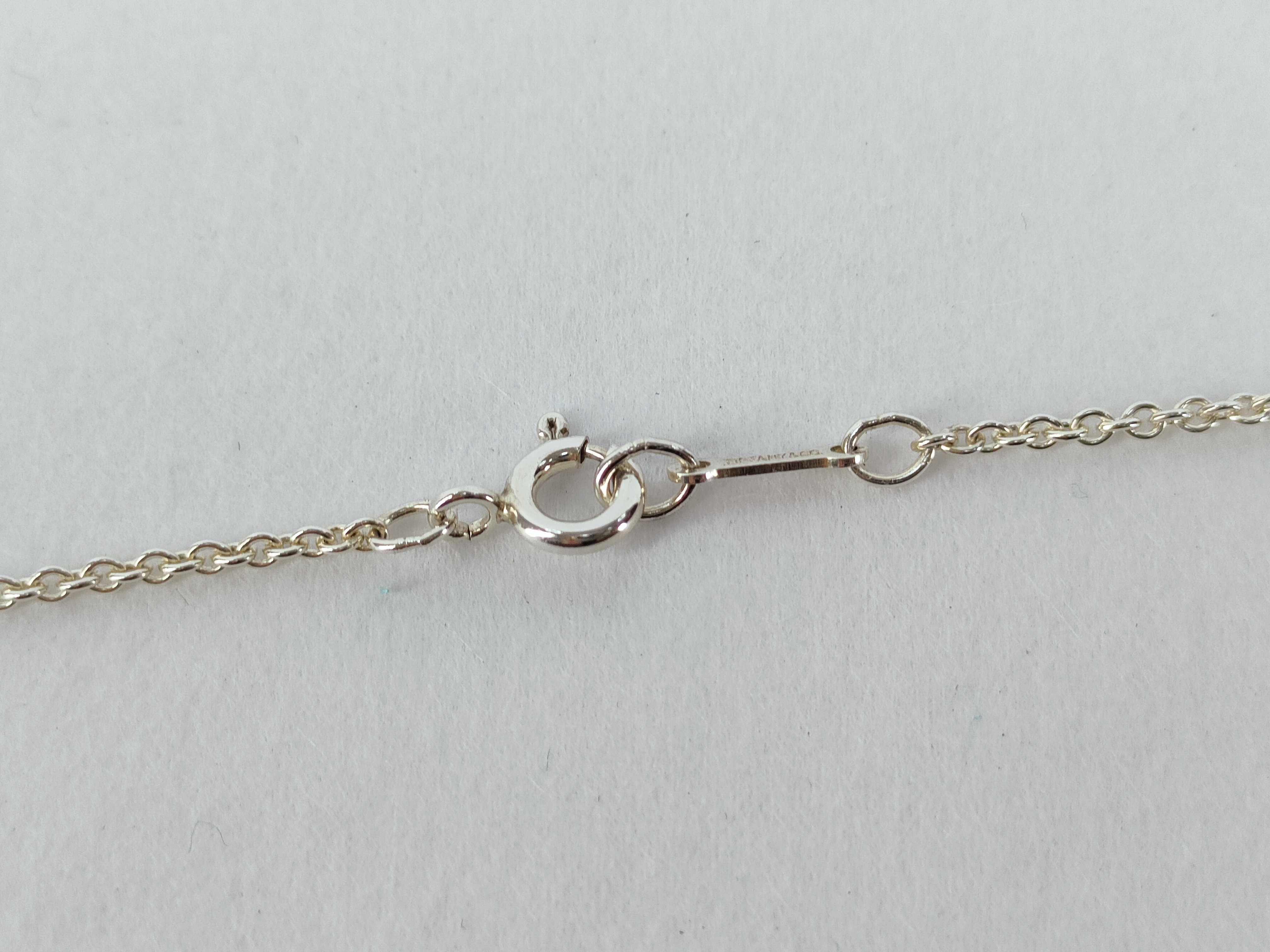 Tiffany & Co. Elsa Peretti Sterling Silver Open Heart Pendant Necklace