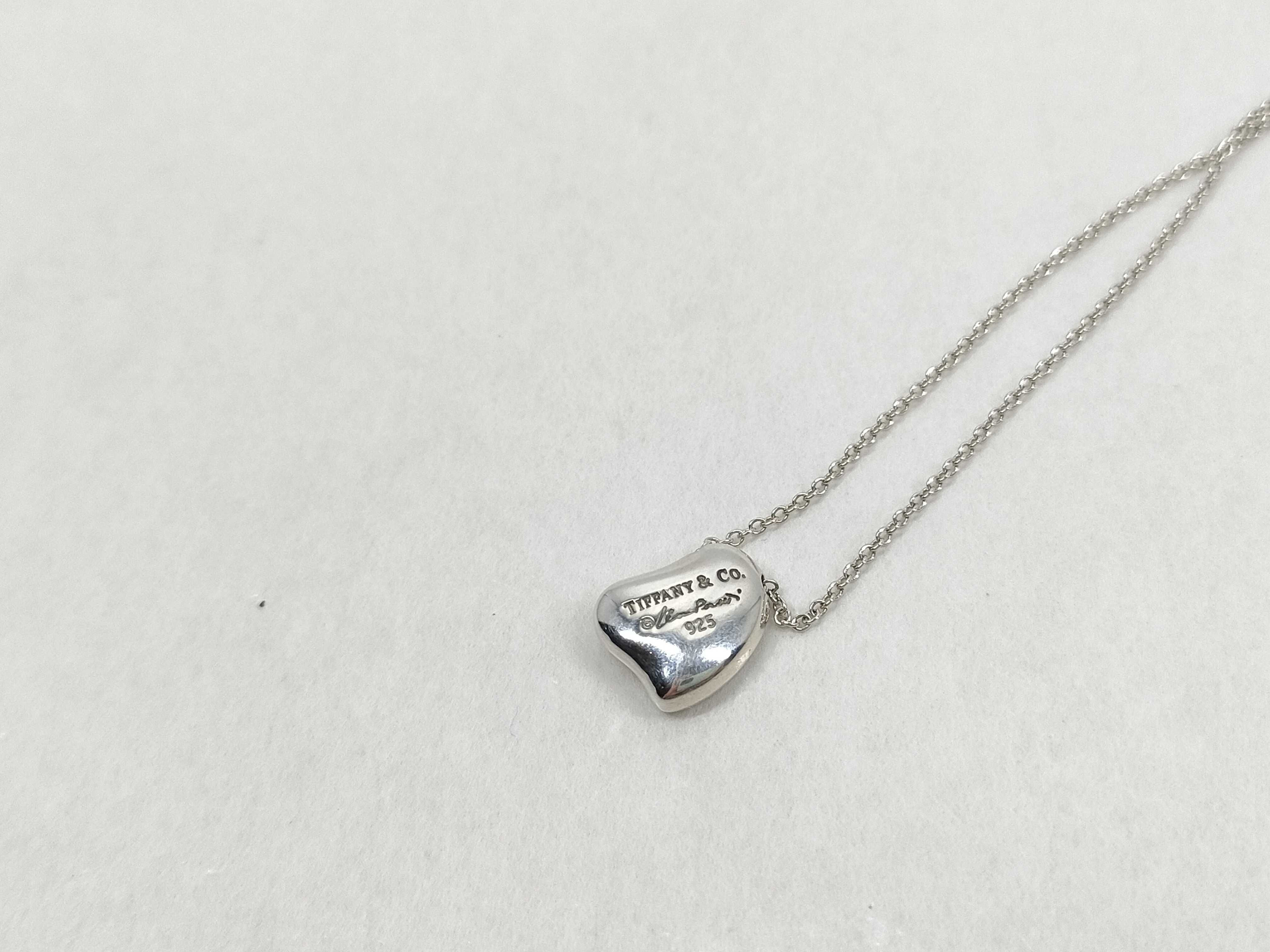 Tiffany & Co. Elsa Peretti Sterling Silver Full Heart Pendant Necklace