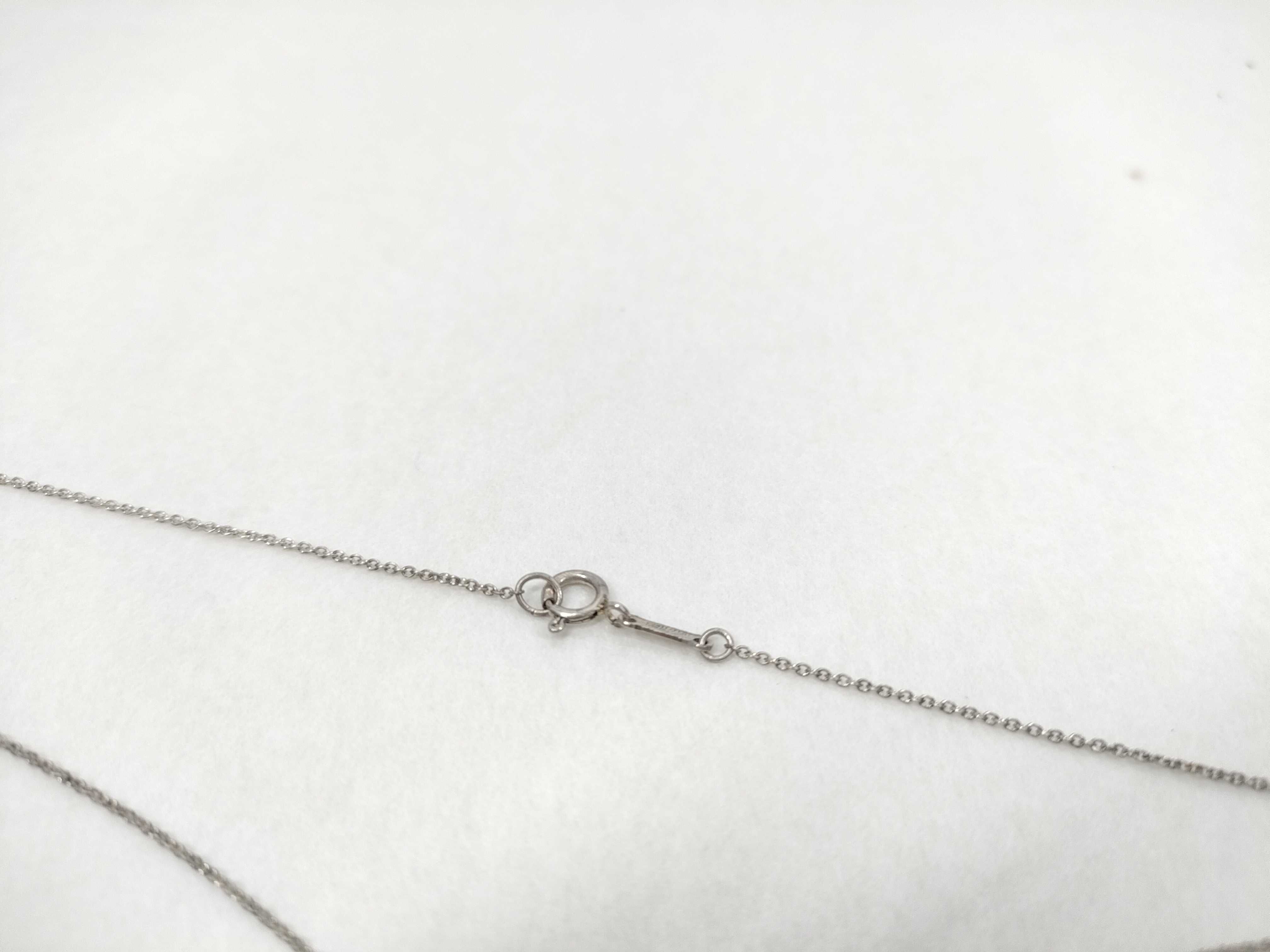 Tiffany and Co Elsa Peretti Sterling Silver Open Heart Pendant Necklace