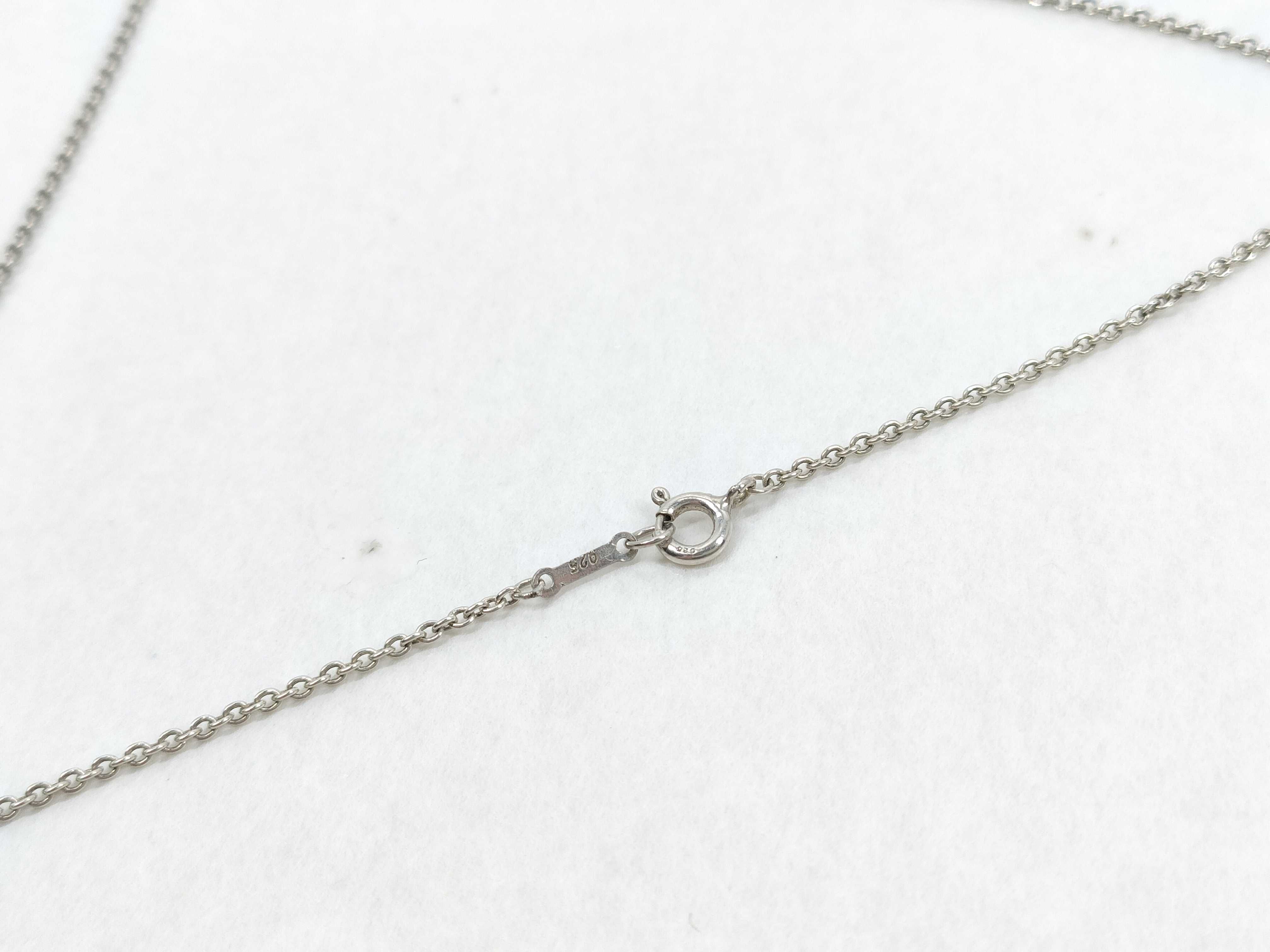 Tiffany & Co. Elsa Peretti Sterling Silver Open Heart Pendant Necklace