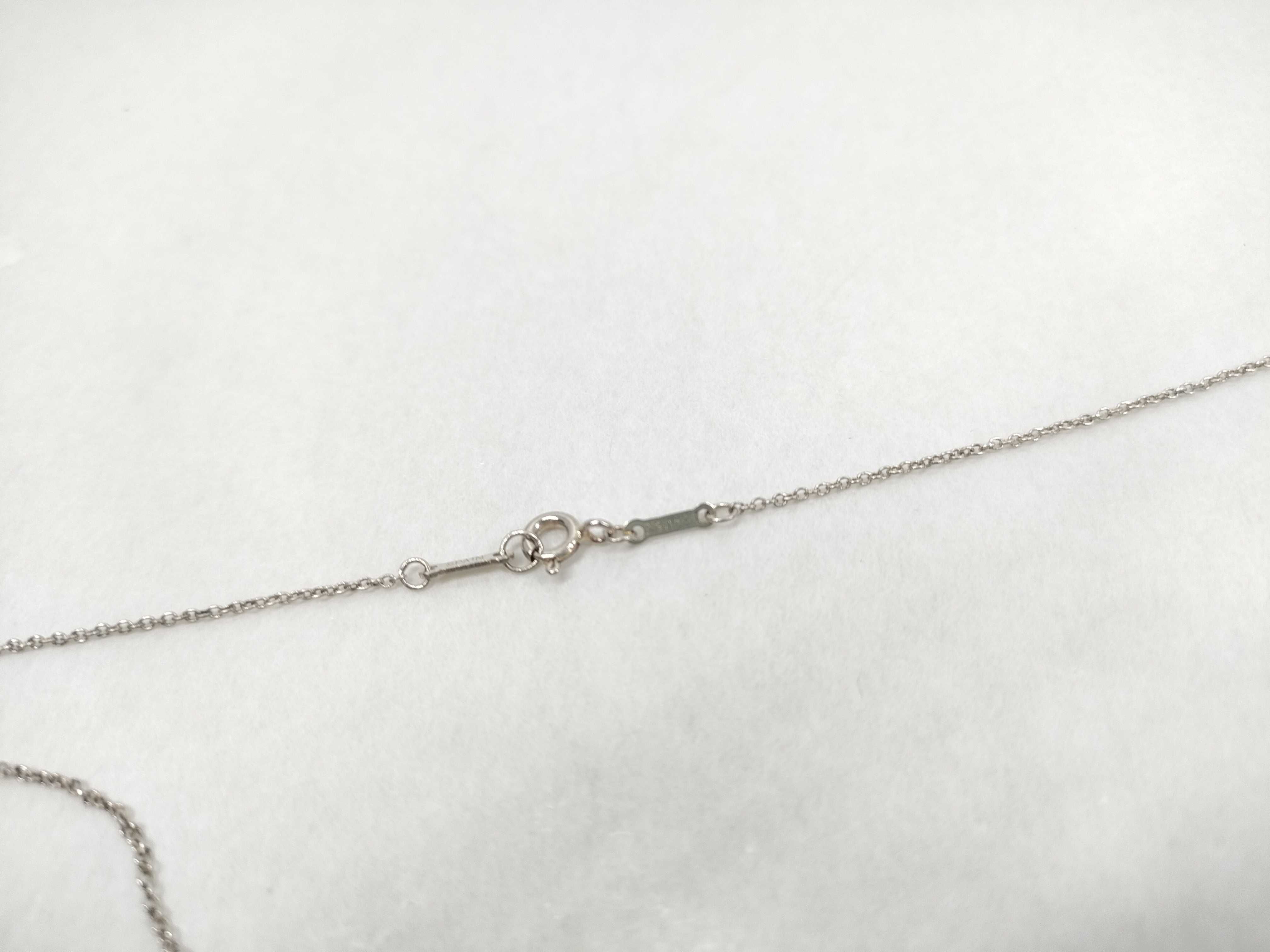 Tiffany and Co Elsa Peretti Sterling Silver Open Heart Pendant Necklace