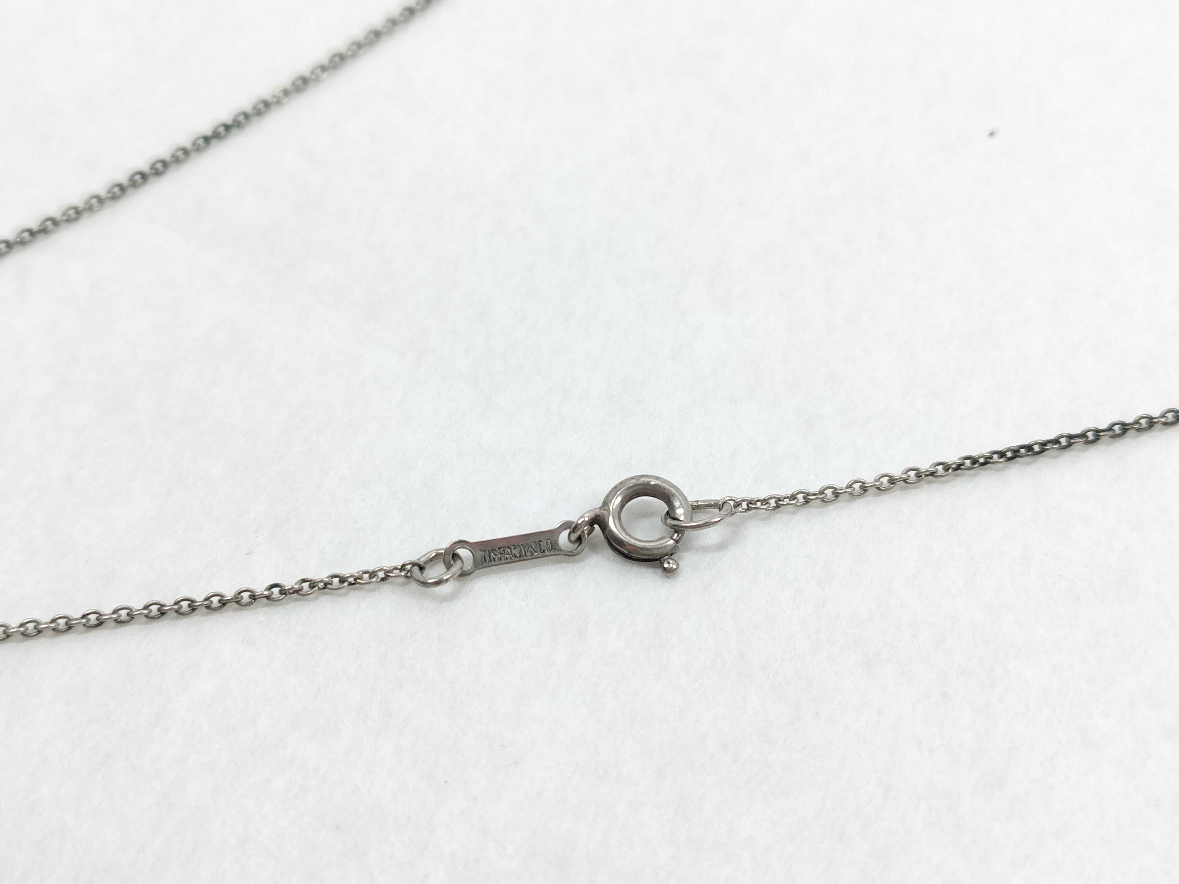 Tiffany and Co Elsa Peretti Sterling Silver Teardrop Necklace