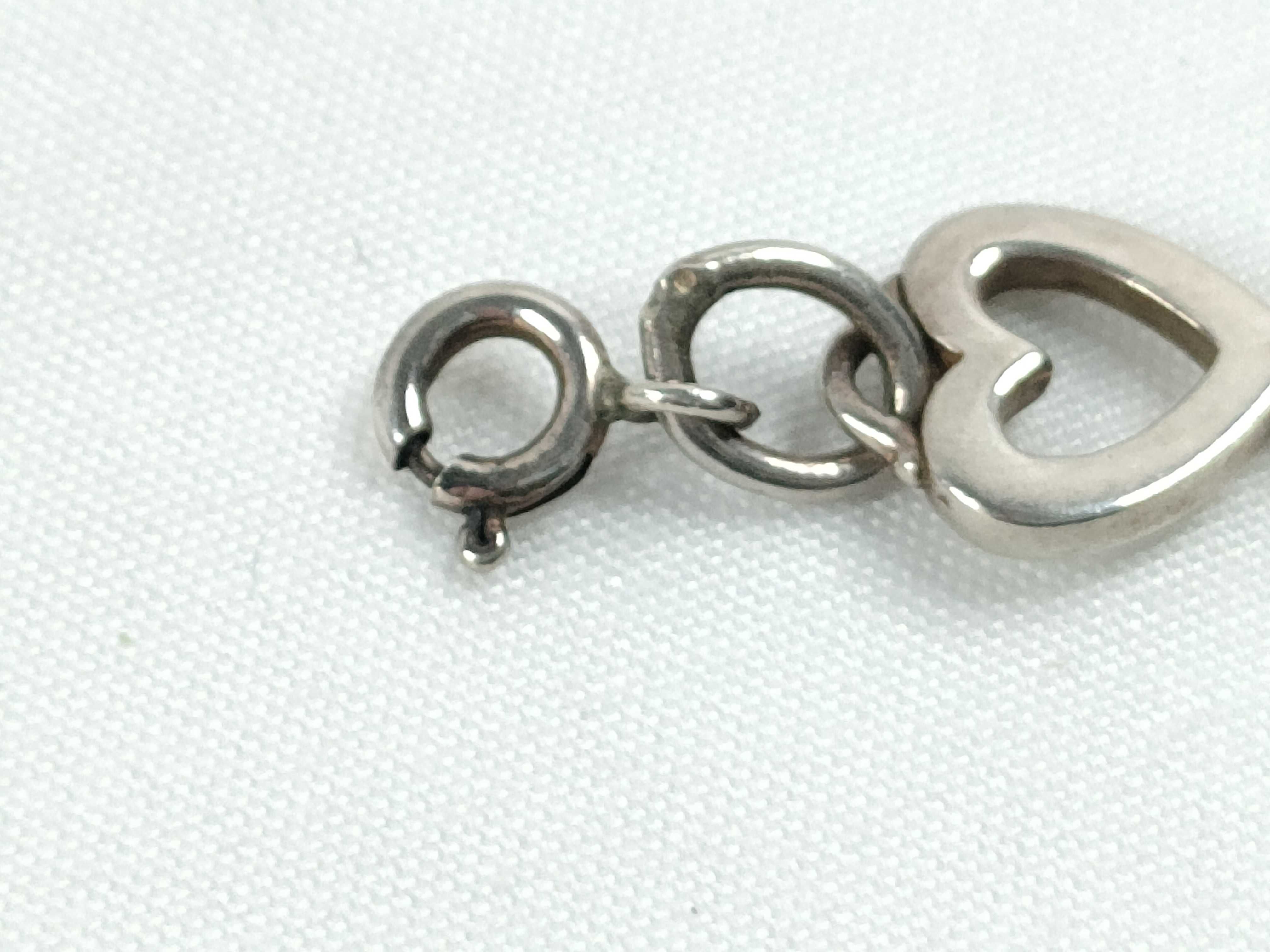 Tiffany and Co. Sterling Silver Tiffany Keys Mini Heart Key Charm Pendant