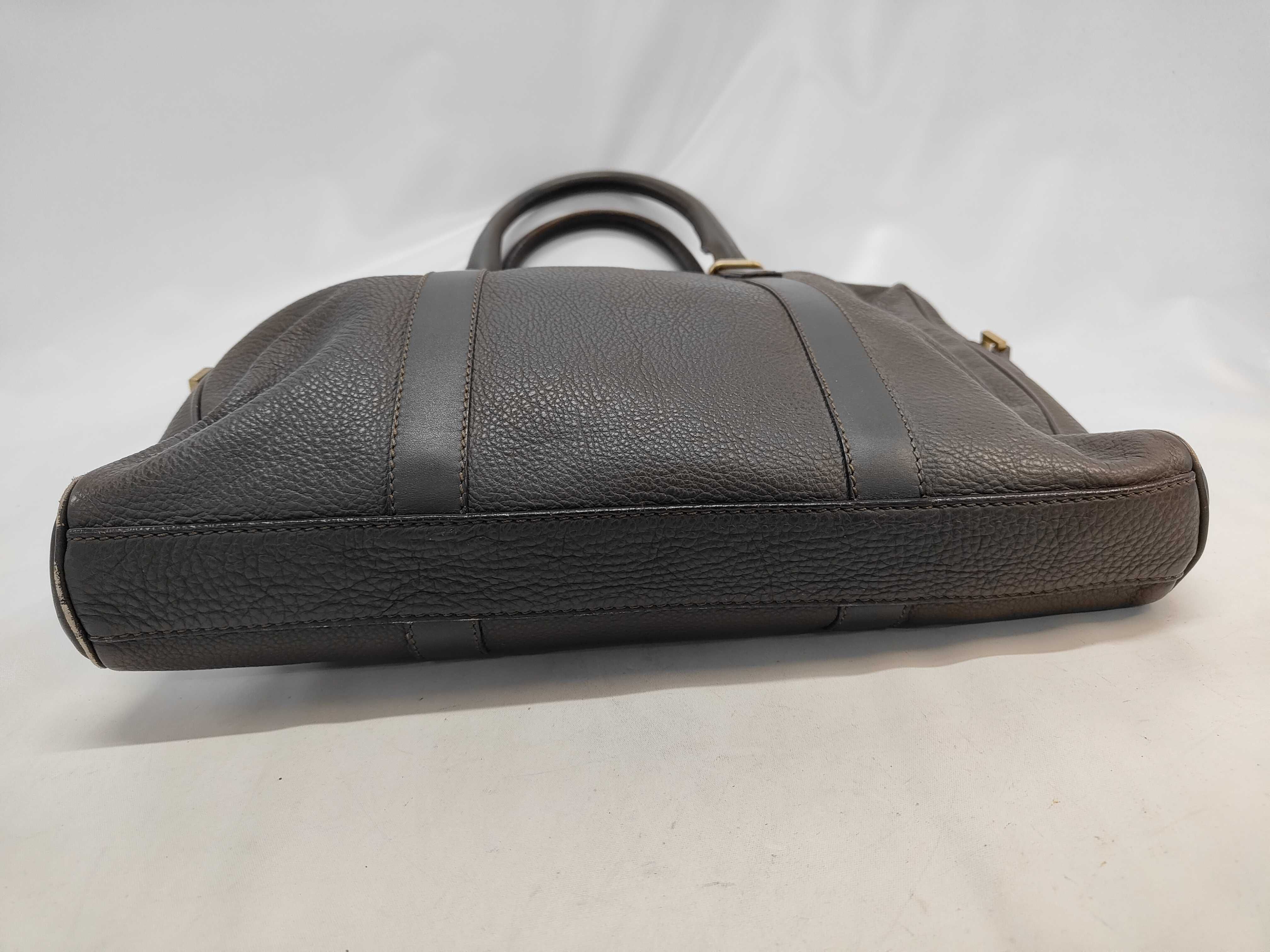 Ermenegildo Zegna Pebbled Leather Briefcase