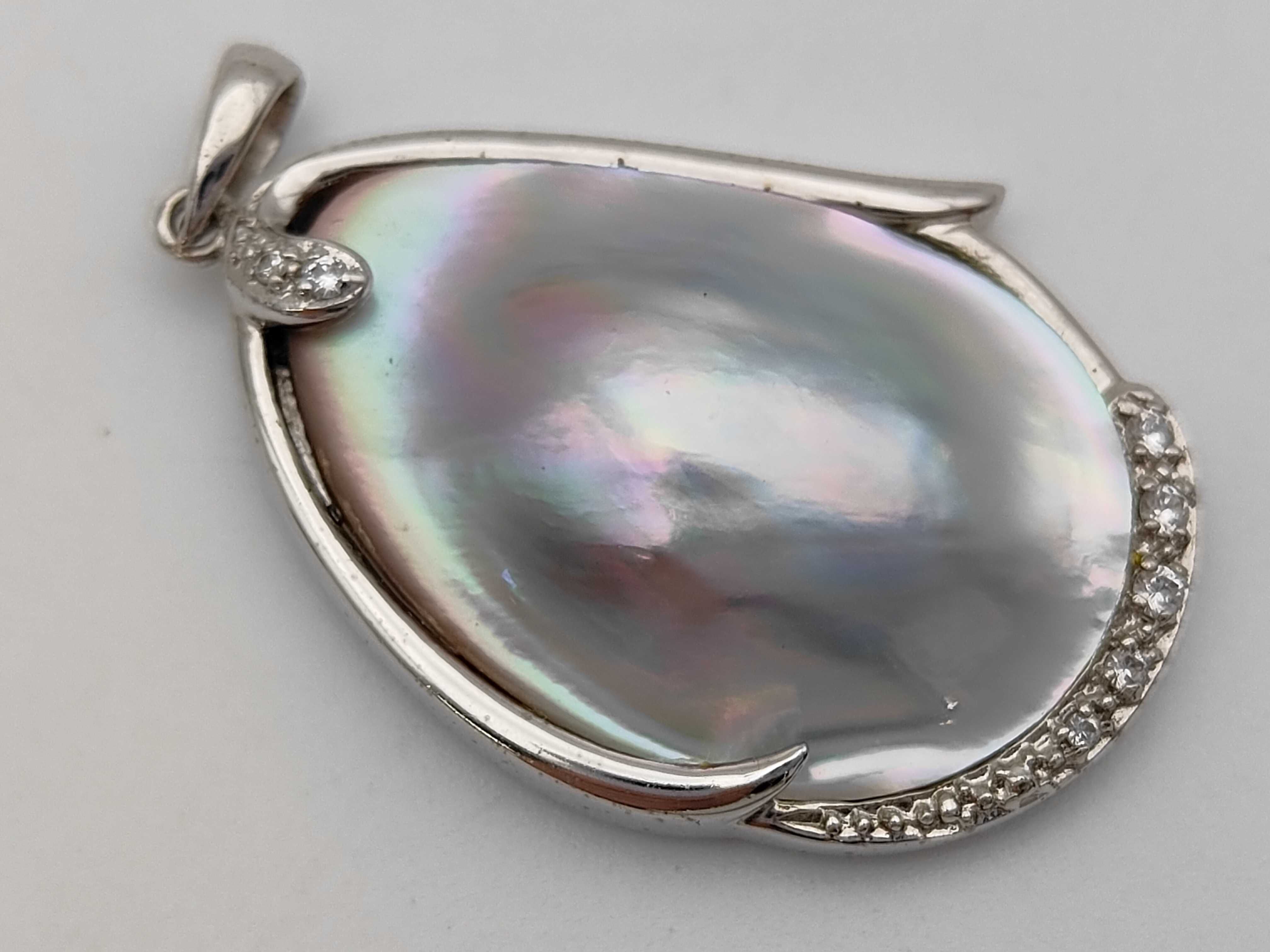 Mabe Pearl Pendant in Sterling Silver