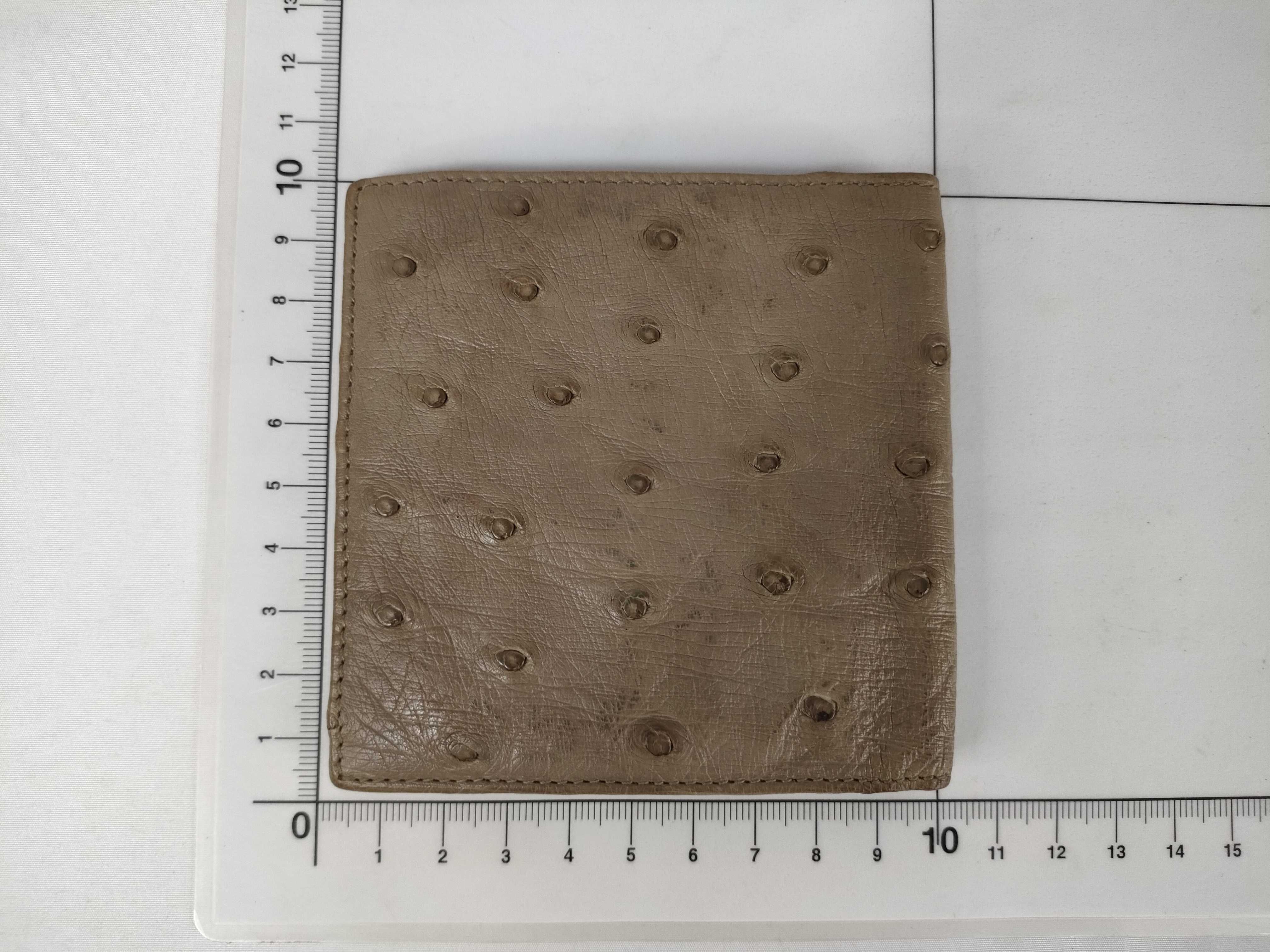 Loewe Ostrich Leather Bifold Wallet