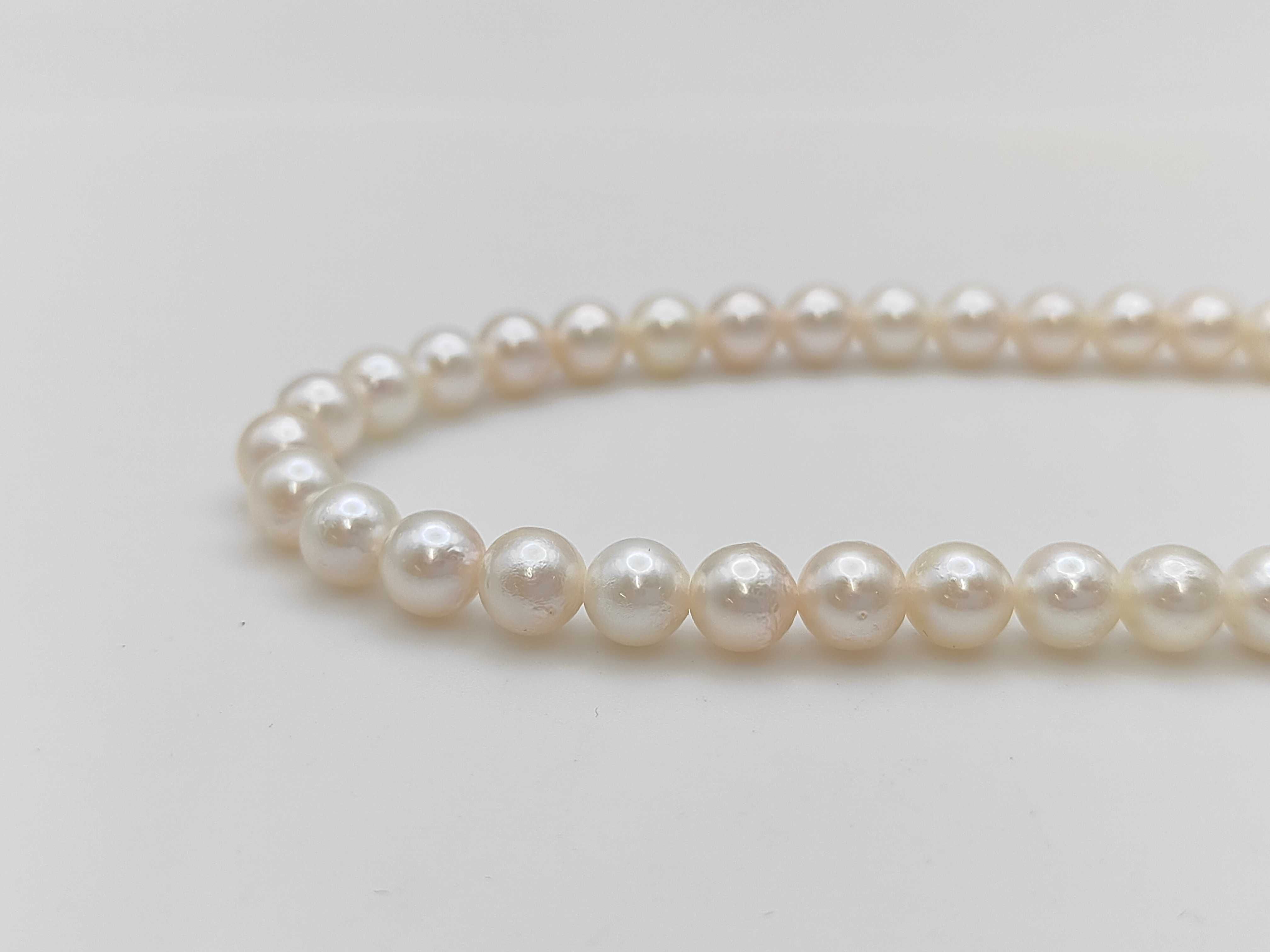 Single-Strand Cultured Freshwater Pearl Necklace with Silver Filigree Clasp