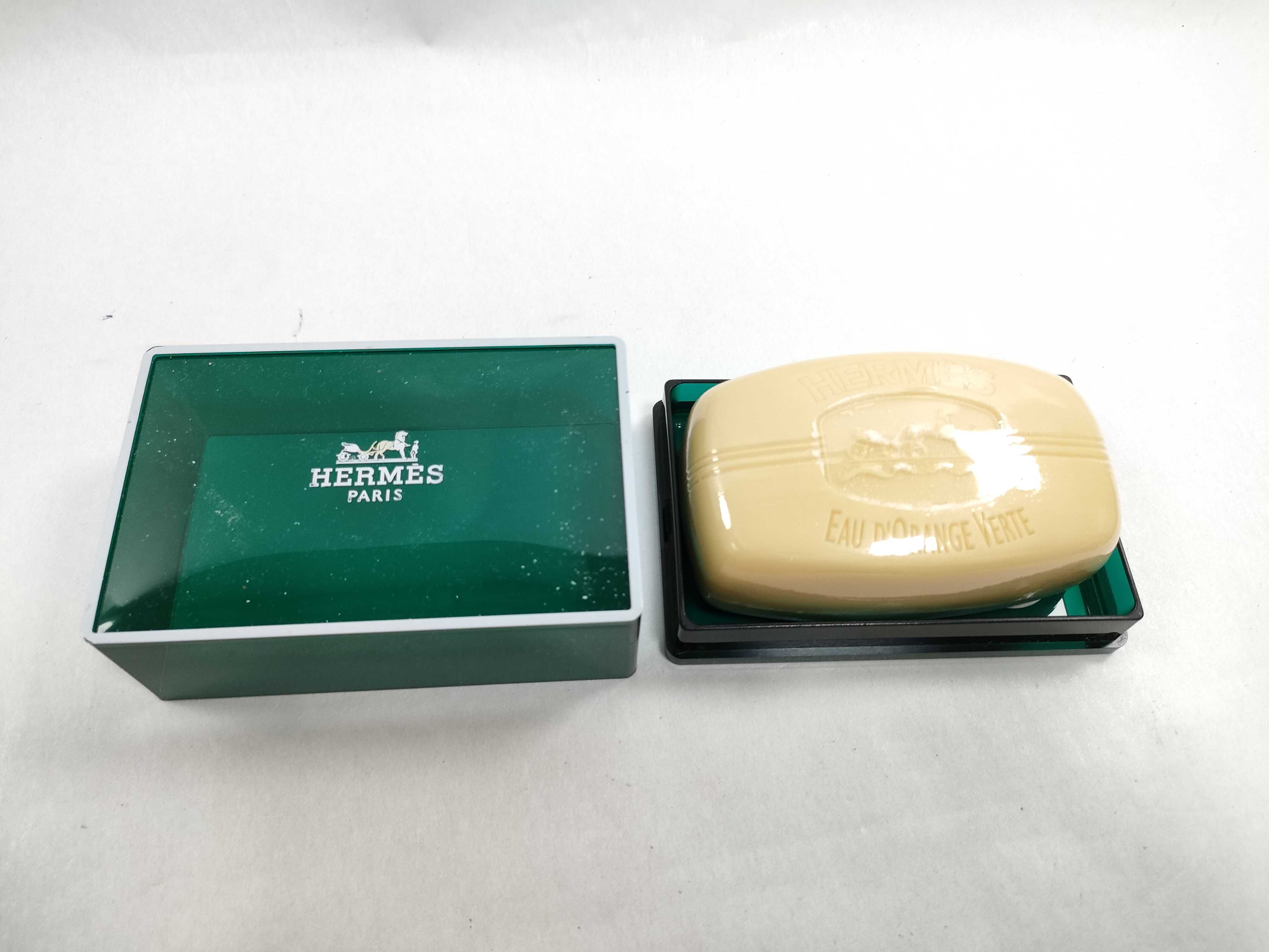 A Three Piece Hermes Eau d Orange Verte Perfumed Soap Set