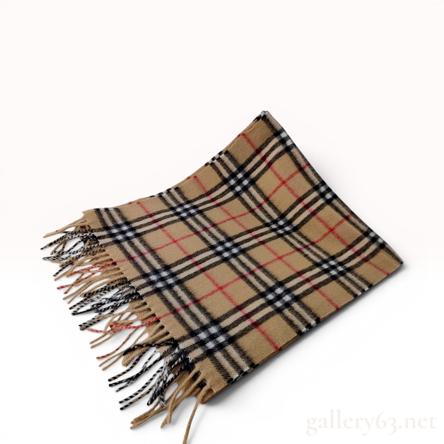 Vintage Burberrys House Check 100% Lambswool Scarf