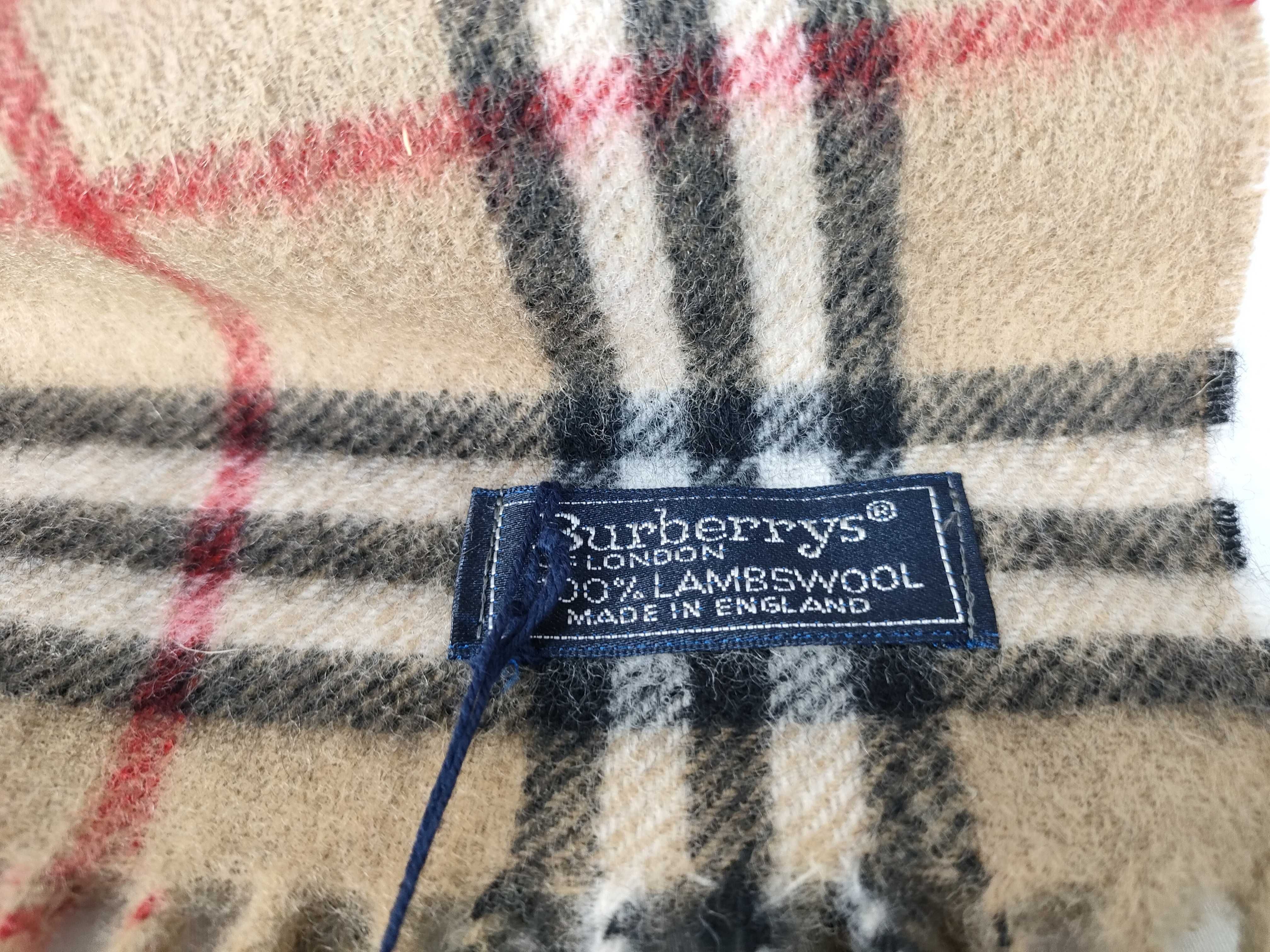 Vintage Burberrys House Check 100% Lambswool Scarf
