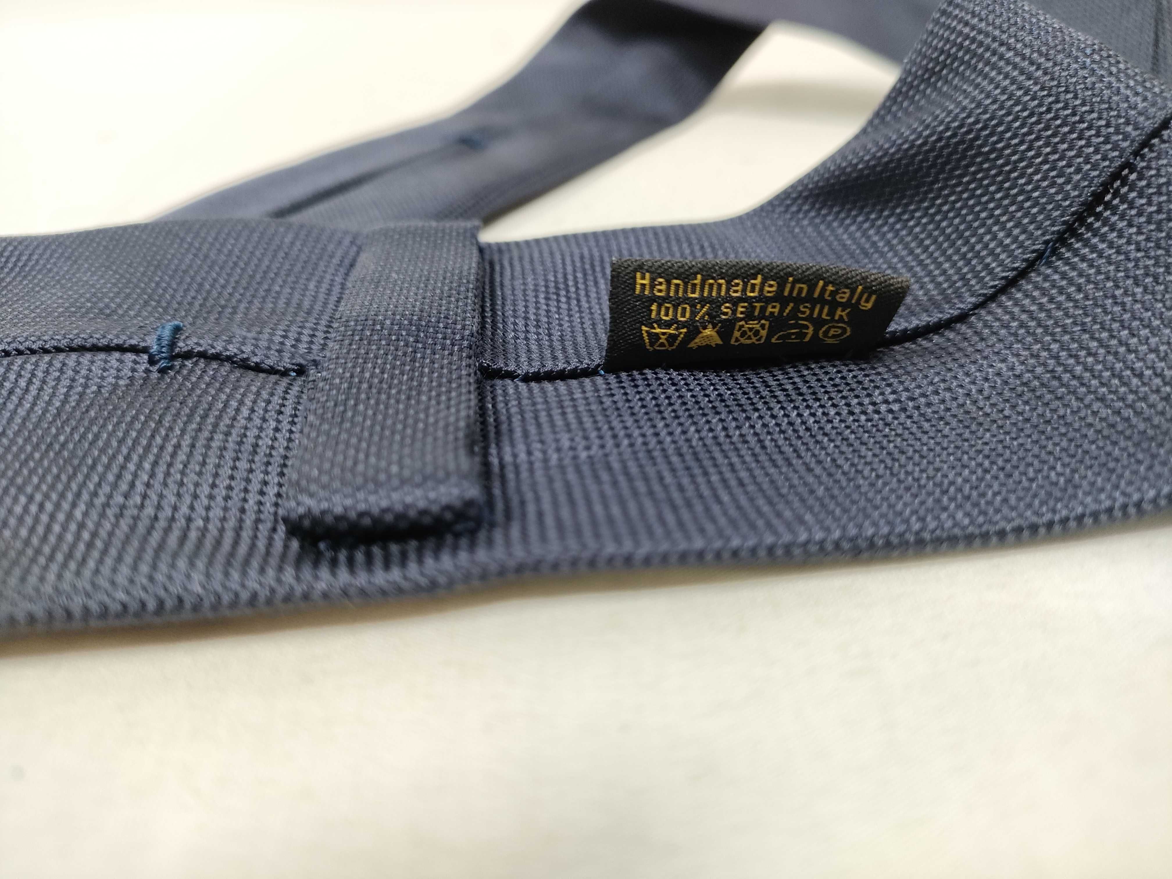 Bvlgari Navy Blue Textured Silk Necktie