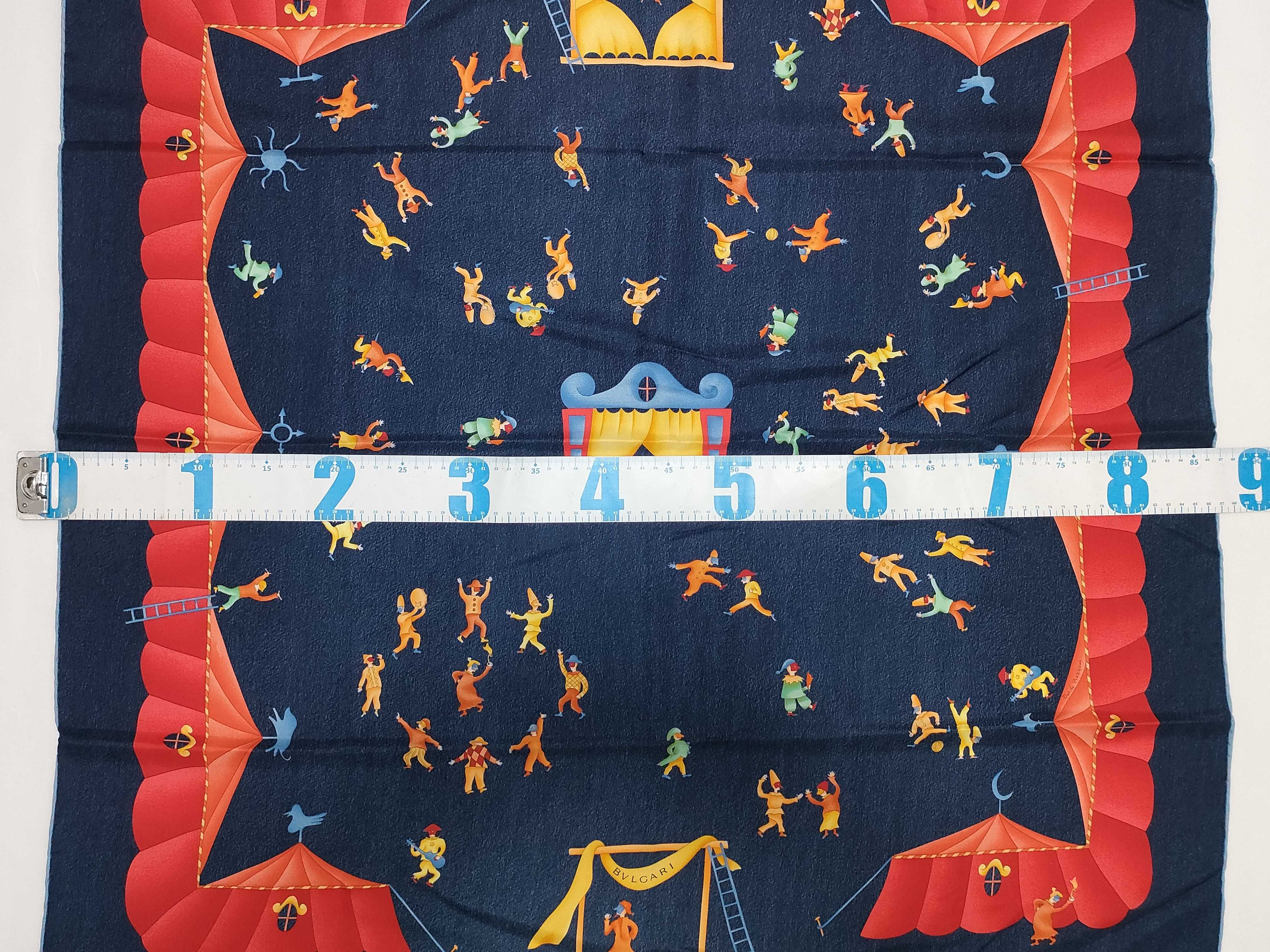 Bvlgari Girotondo di Marionette Silk Scarf by Davide Pizzigoni
