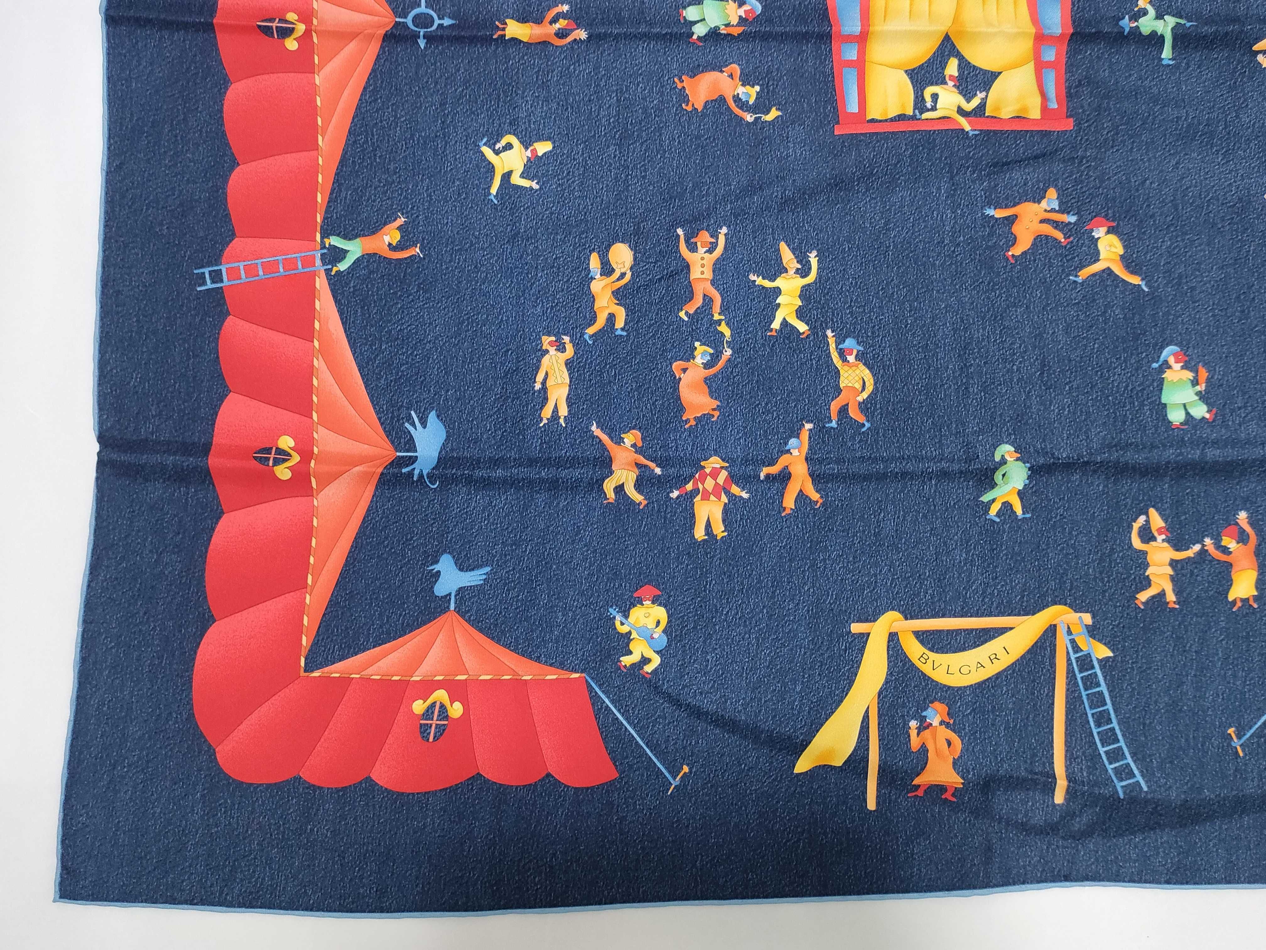 Bvlgari Girotondo di Marionette Silk Scarf by Davide Pizzigoni