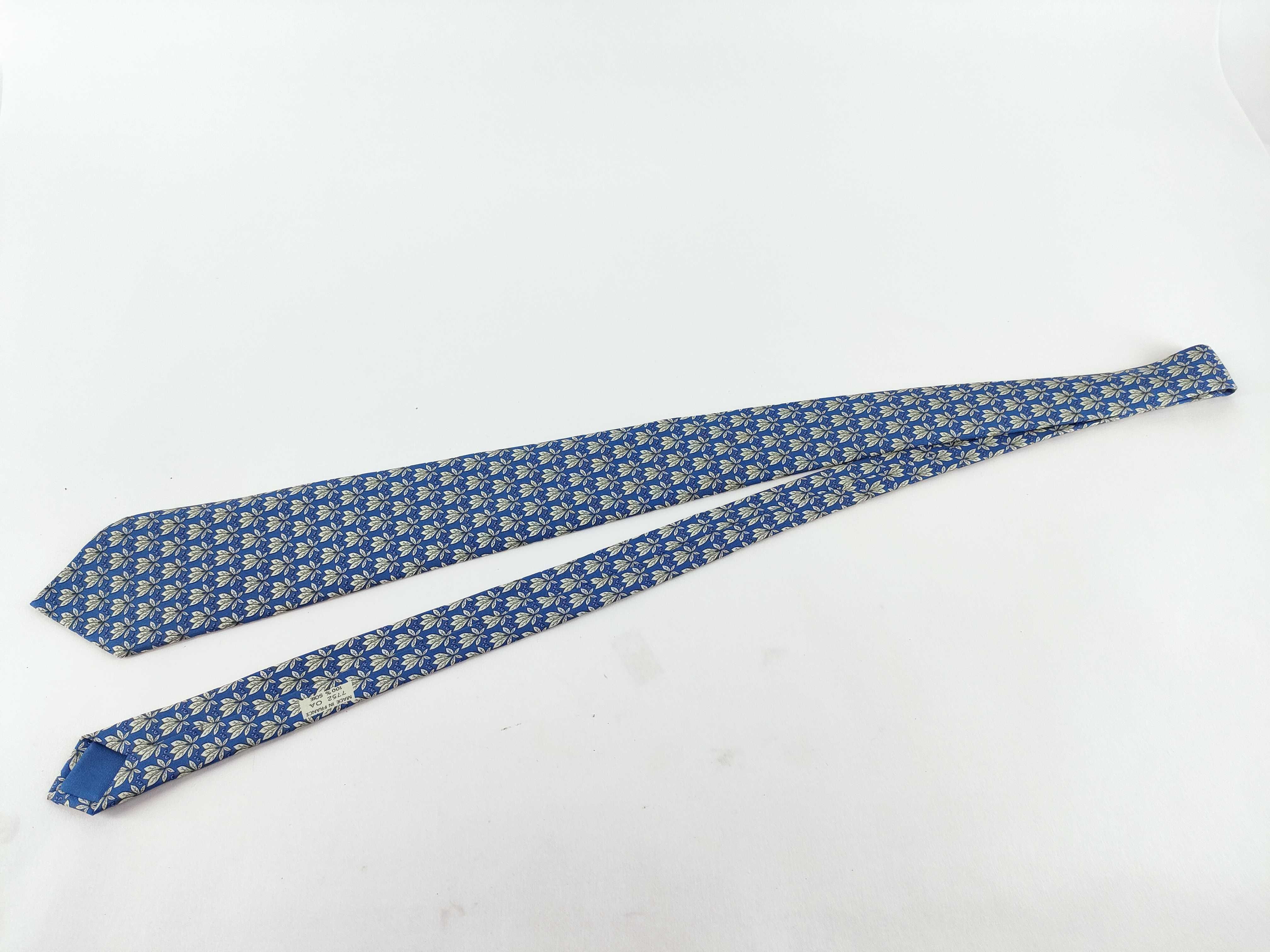 Hermes Paris Silk Necktie Pattern 7752 OA