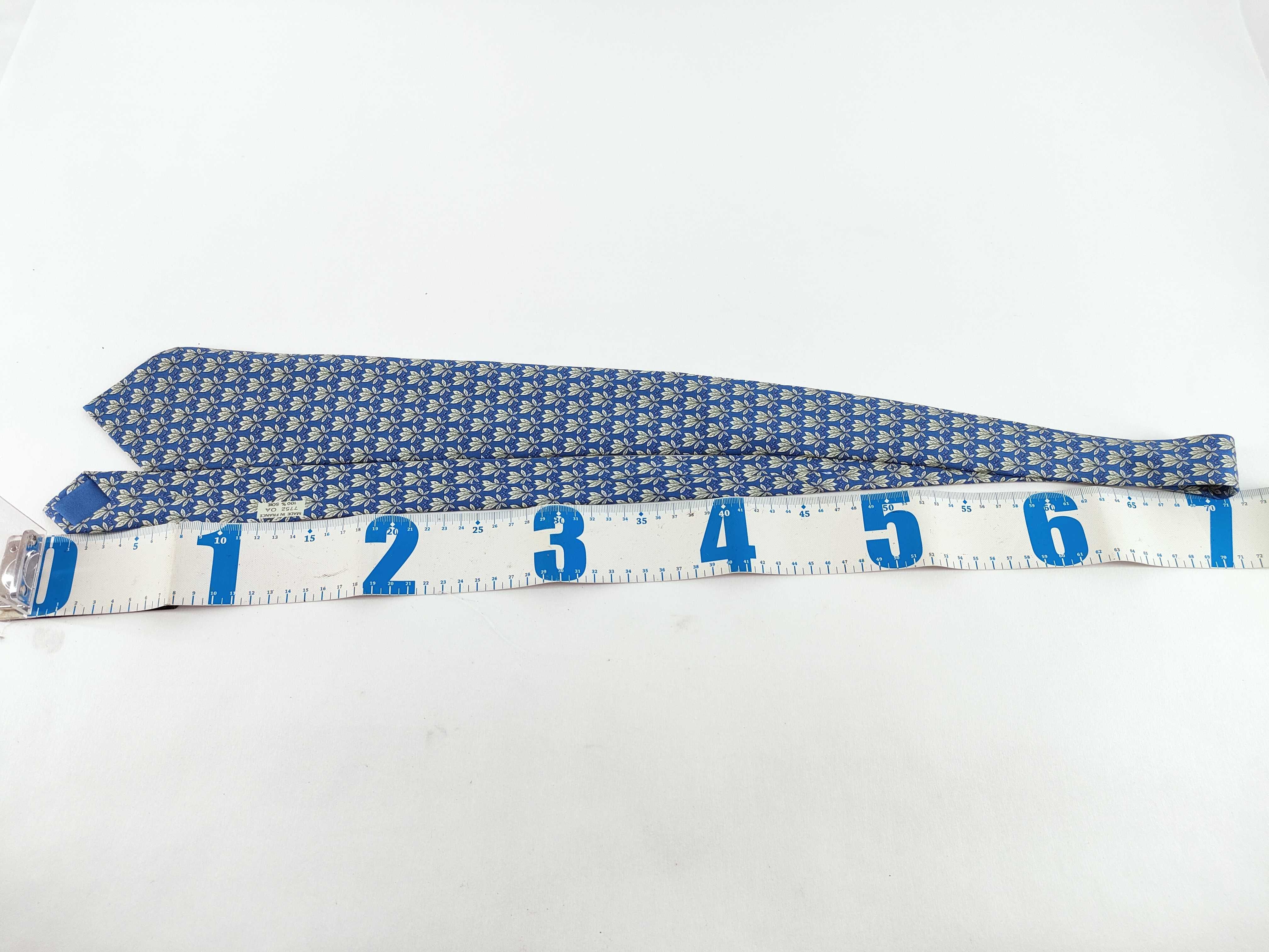 Hermes Paris Silk Necktie Pattern 7752 OA