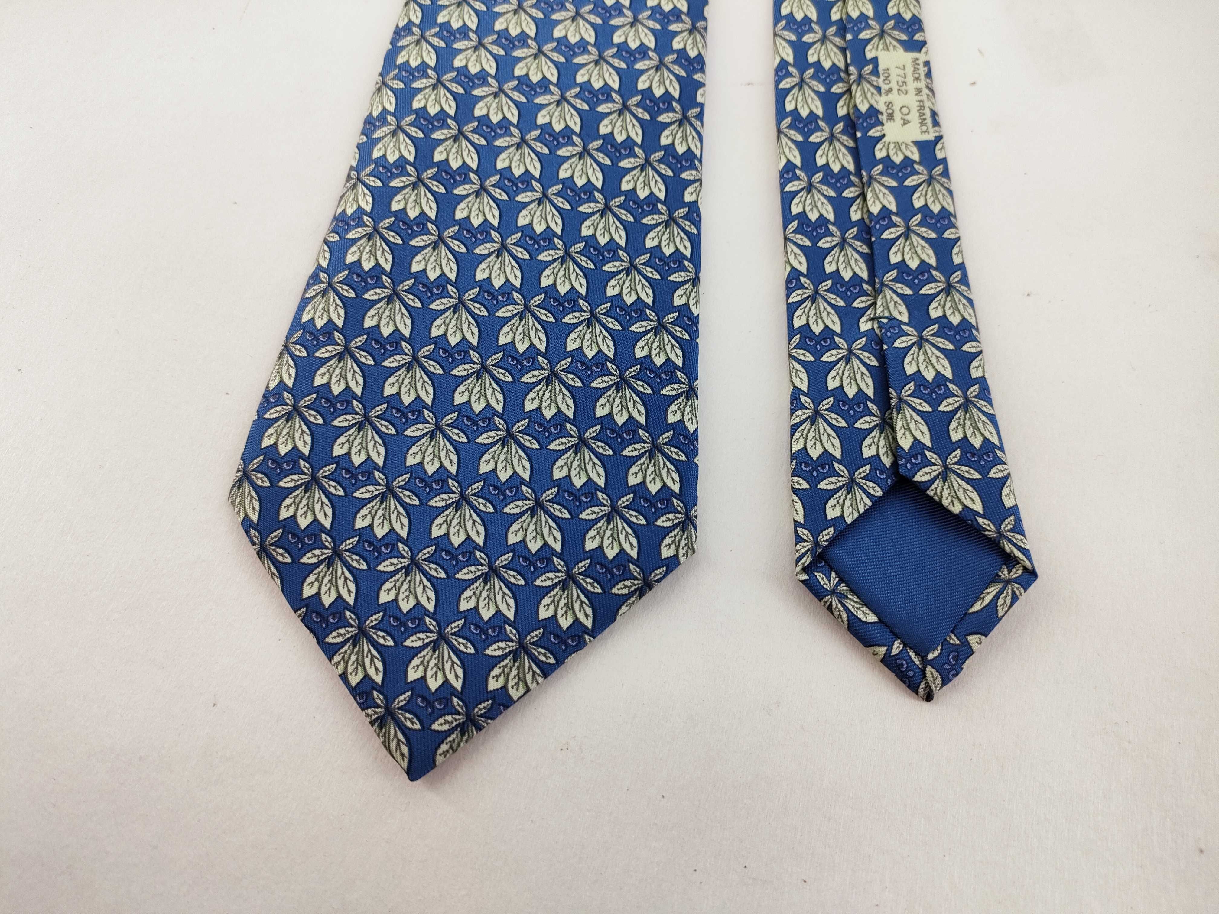 Hermes Paris Silk Necktie Pattern 7752 OA