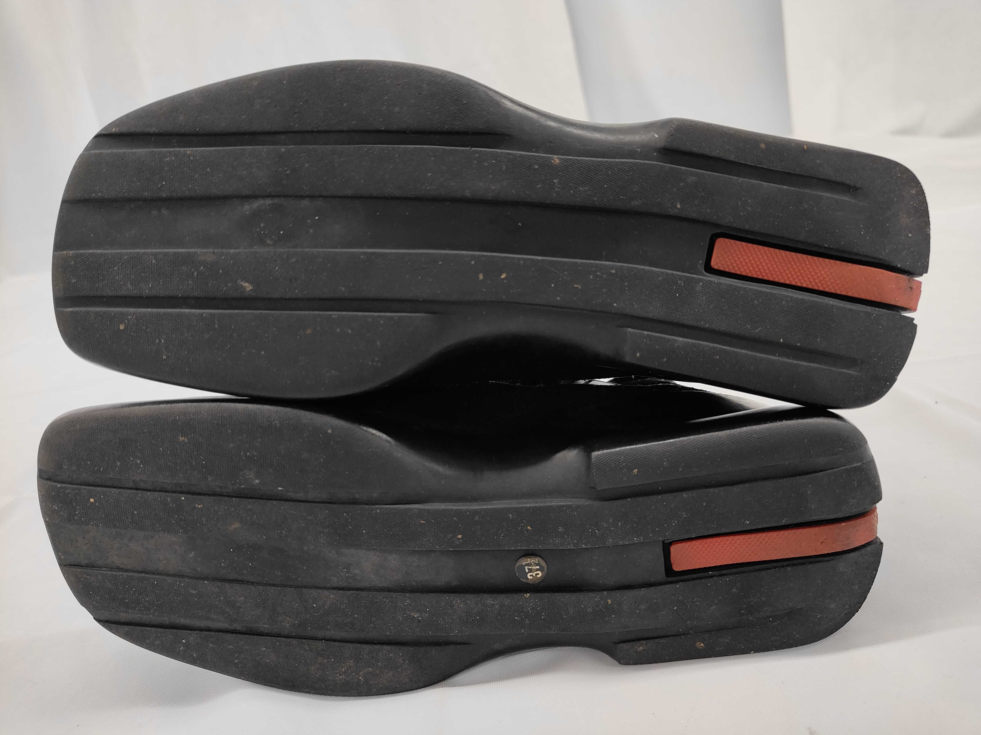 A Pair of Prada Linea Rossa FW1999 Black Suede High Top Sneakers