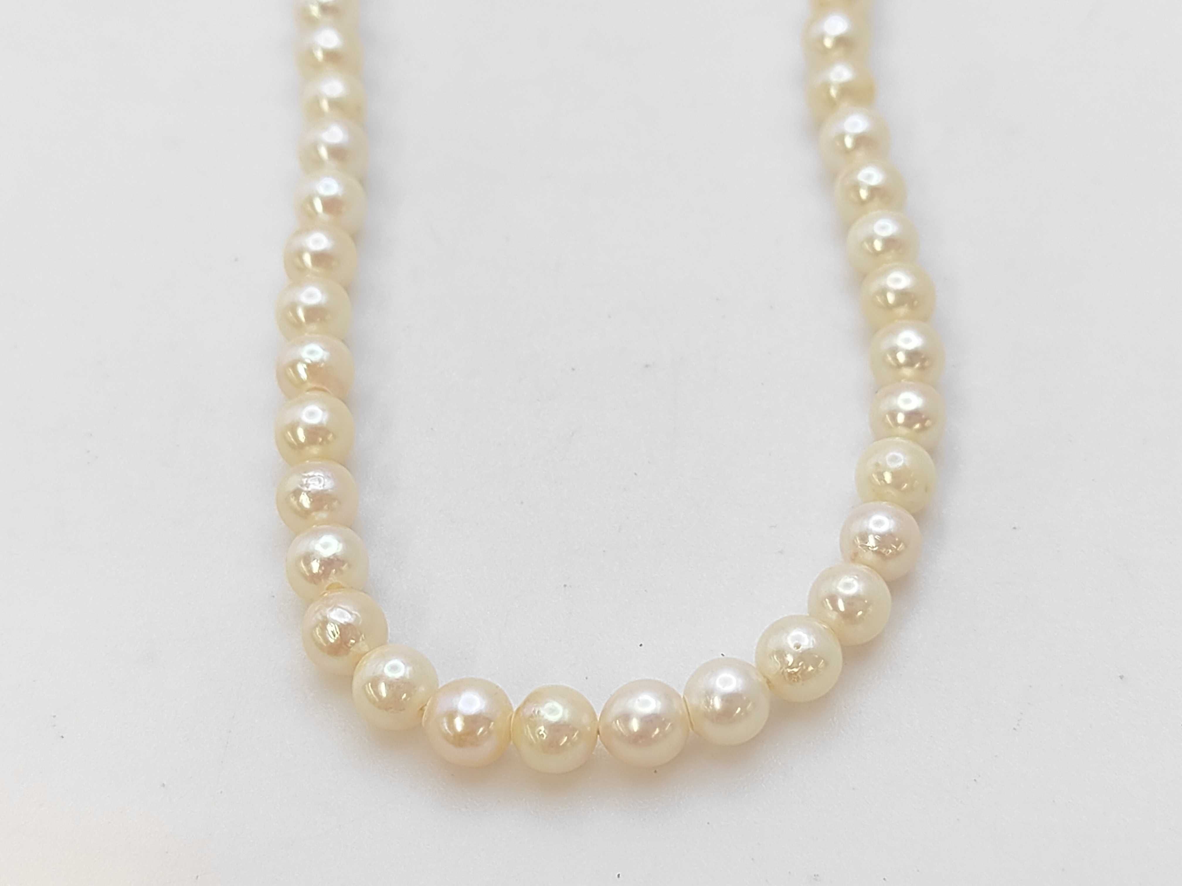 Cultured Pearl Strand Necklace with Silver Filigree Clasp