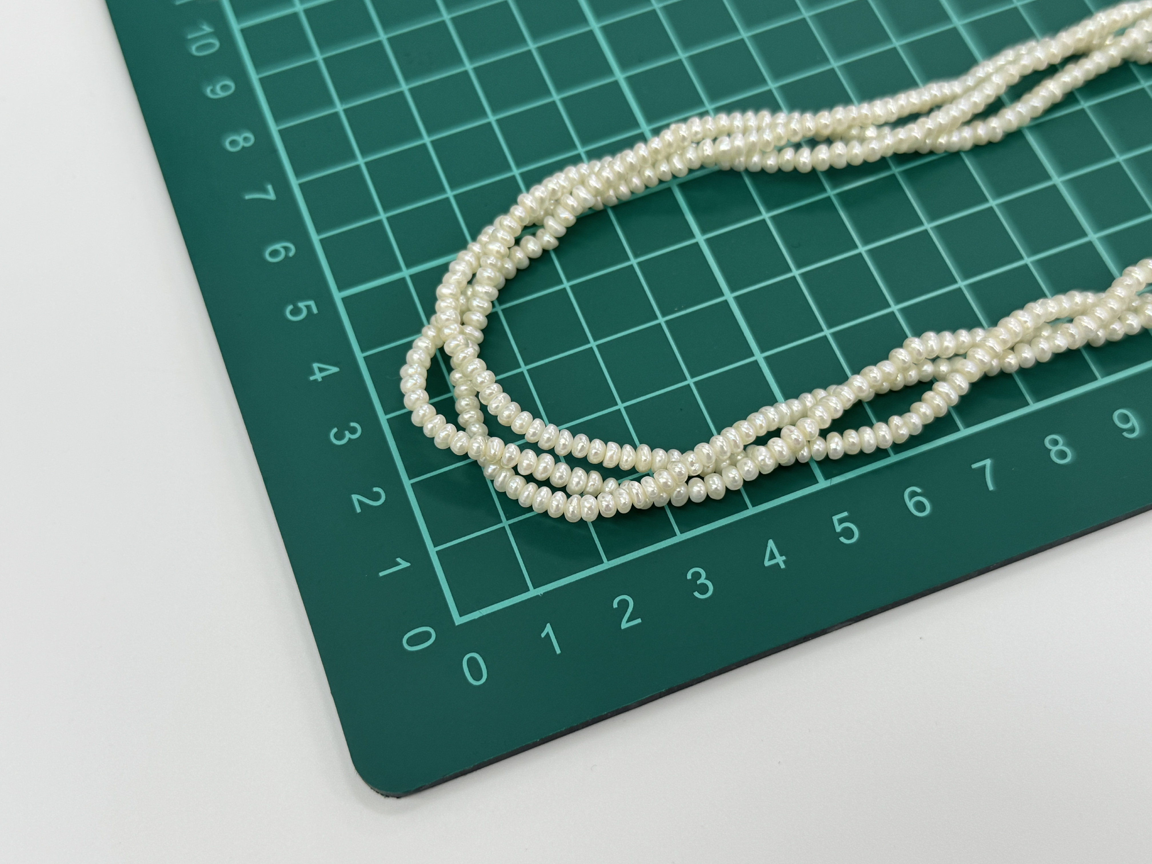 Three-Strand Cultured Freshwater Rice Pearl Necklace