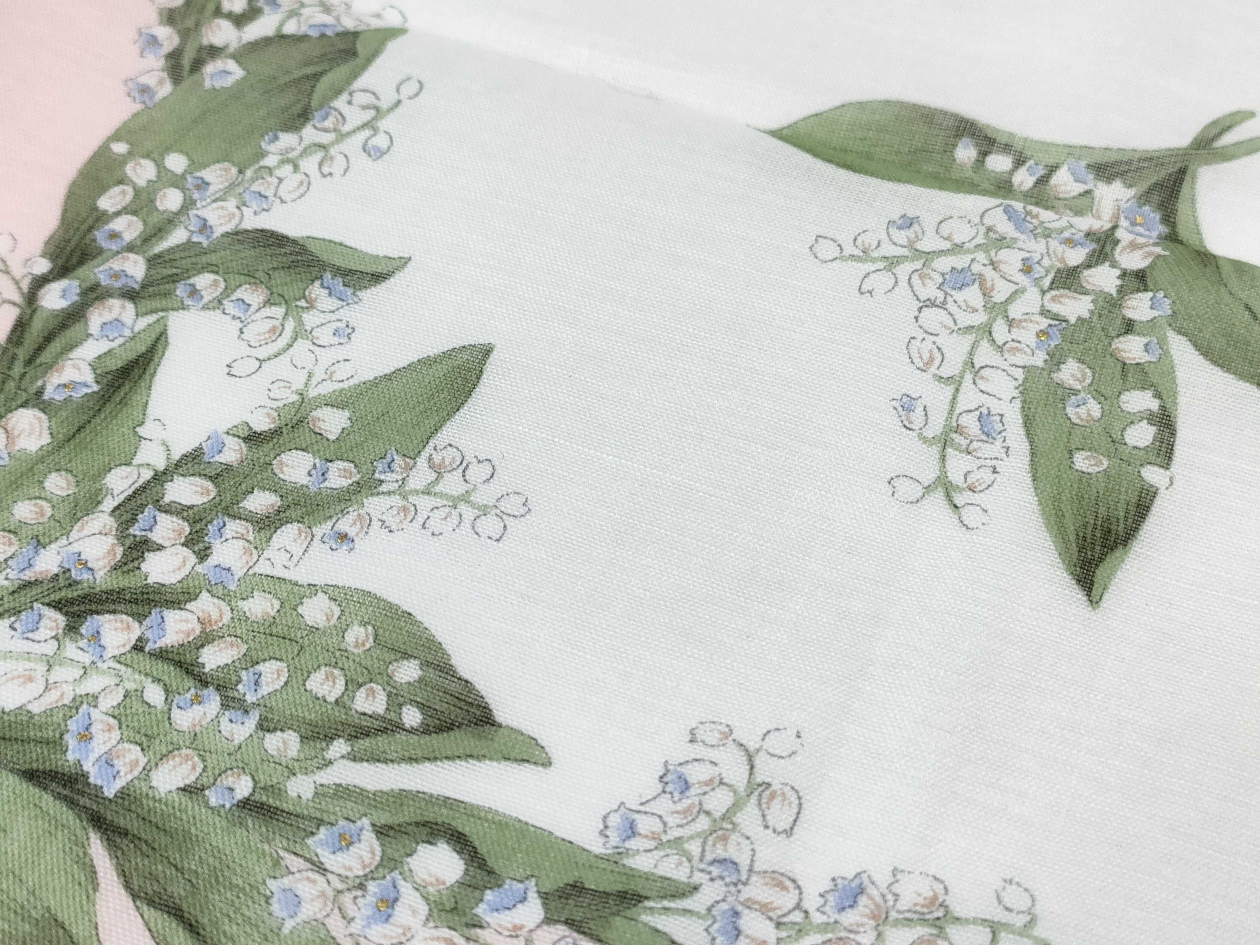Christian Dior Lily of the Valley Floral Cotton Scarf