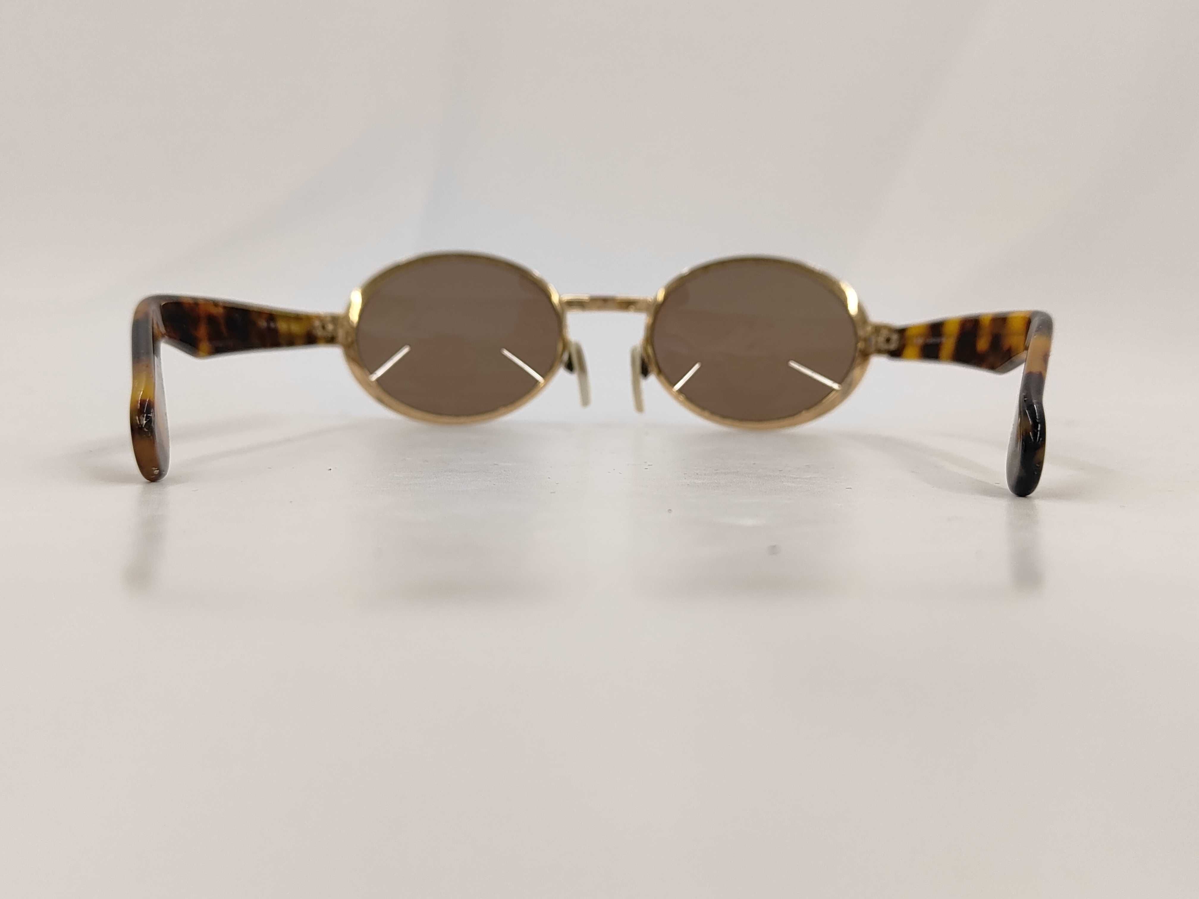 MaxMara Vintage MM 1/S Oval Sunglasses with Tortoiseshell Temples