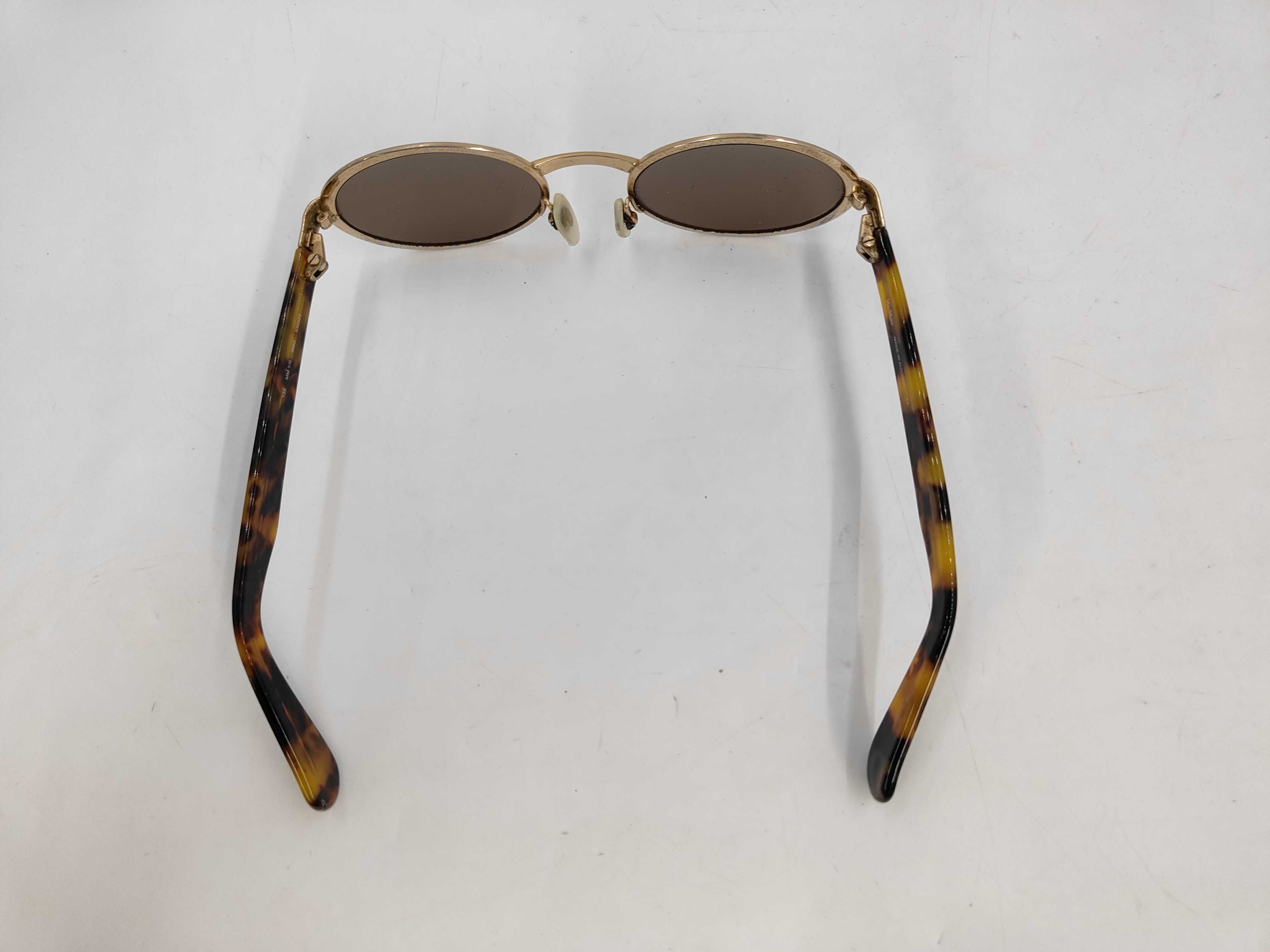 MaxMara Vintage MM 1/S Oval Sunglasses with Tortoiseshell Temples