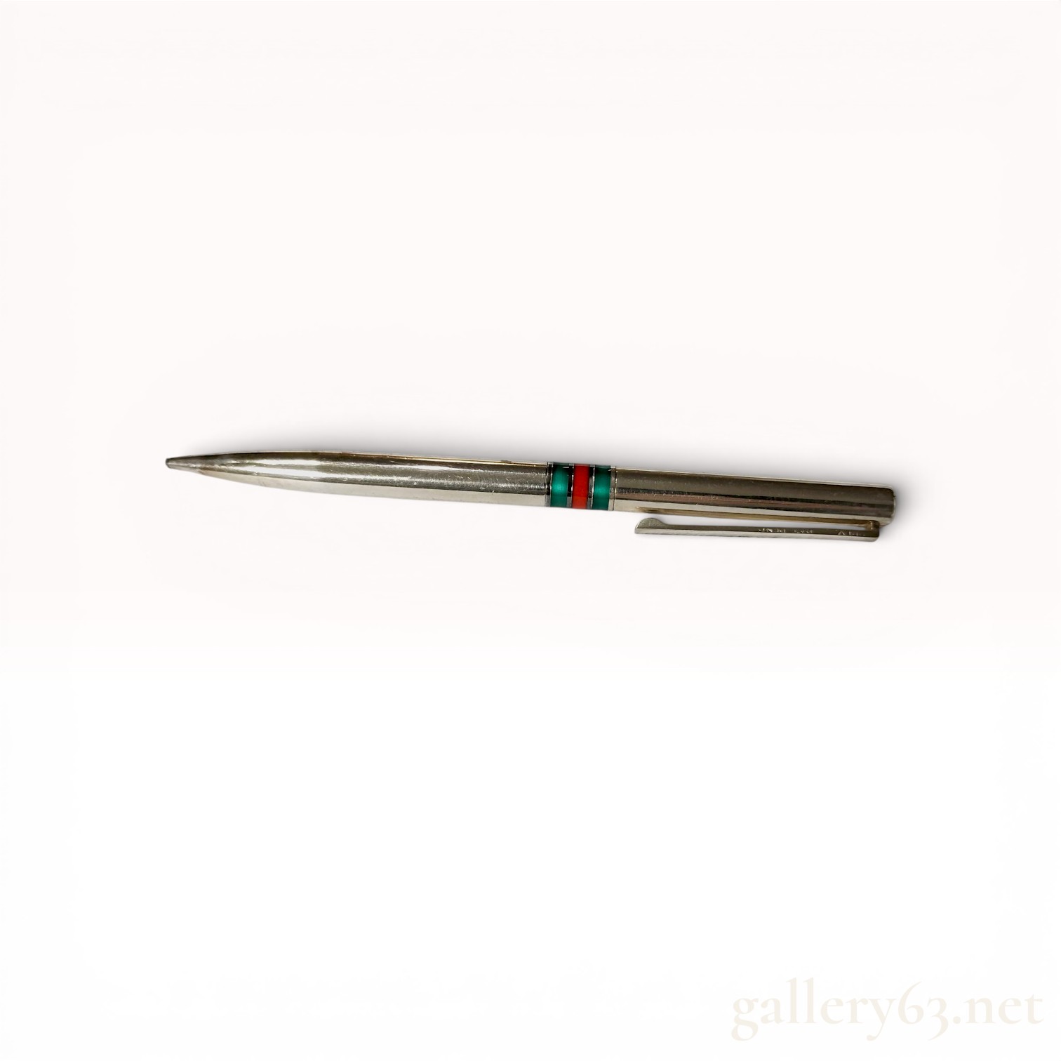 Vintage Gucci Twist-Action Mechanical Pencil with Signature Web Stripe