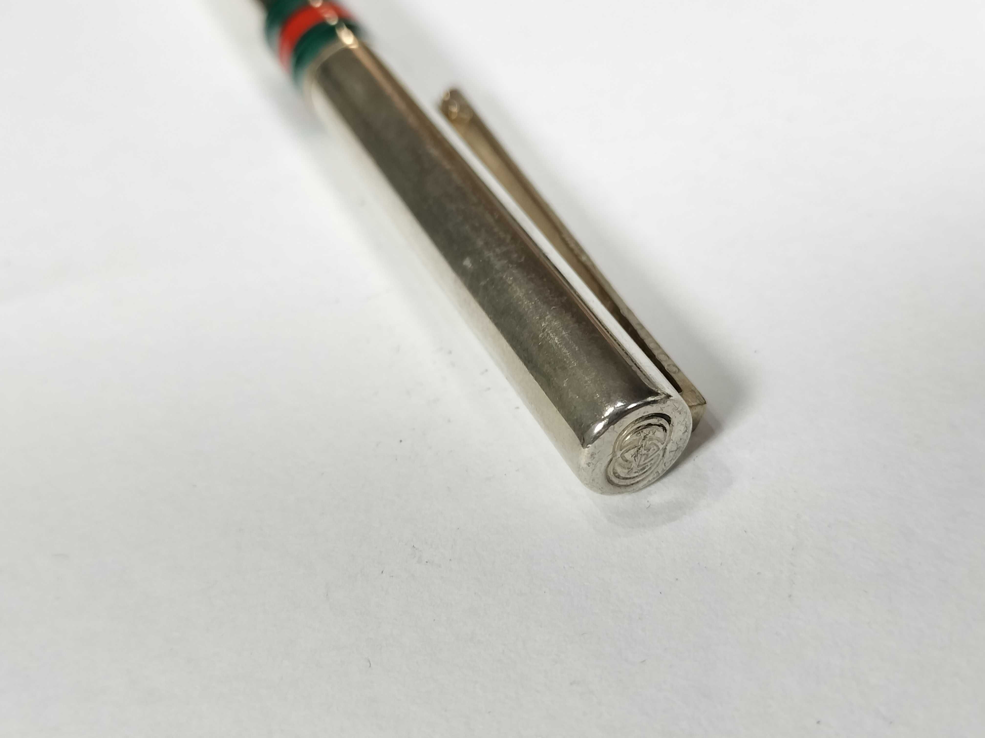 Vintage Gucci Twist-Action Mechanical Pencil with Signature Web Stripe