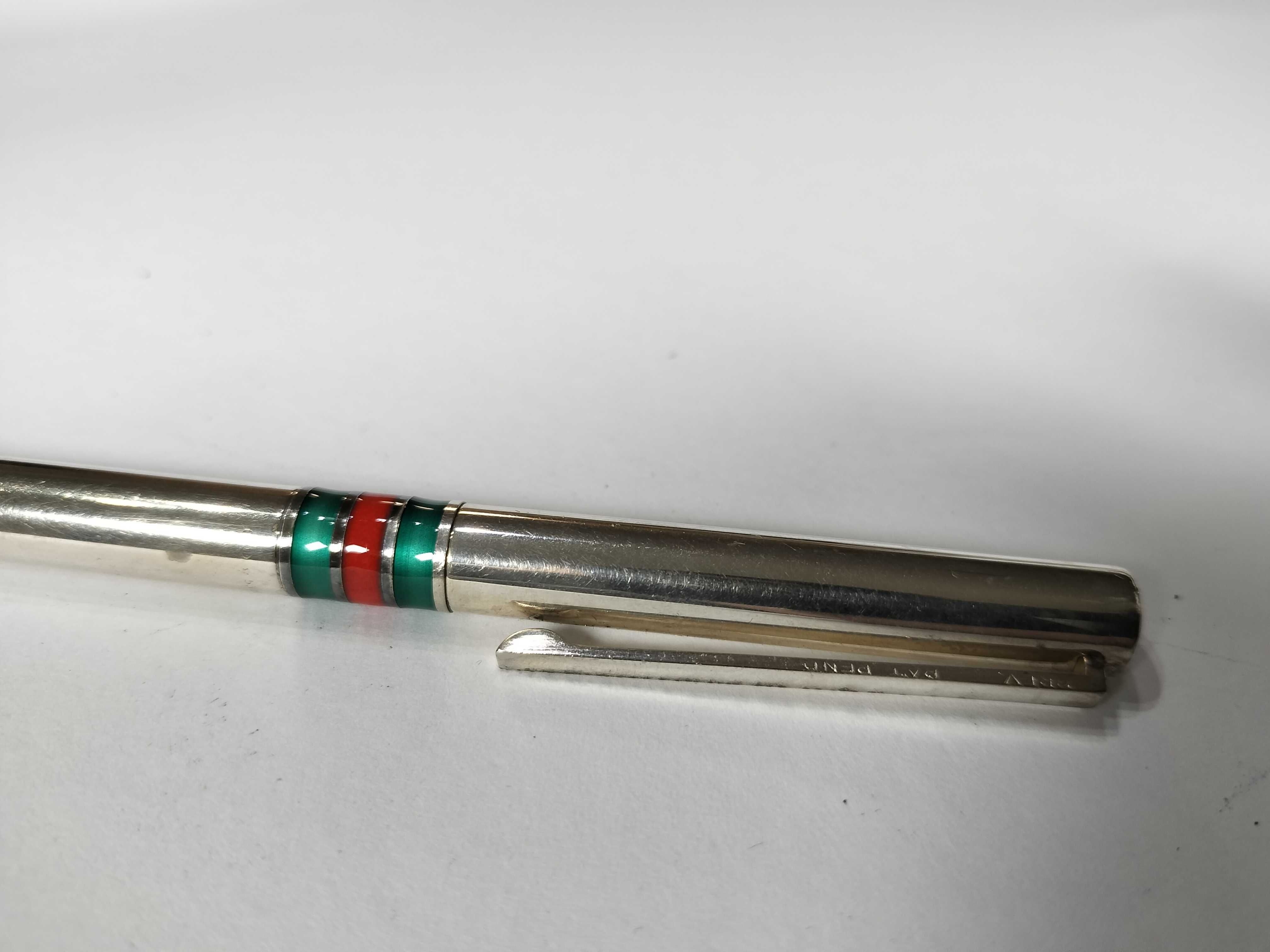Vintage Gucci Twist-Action Mechanical Pencil with Signature Web Stripe