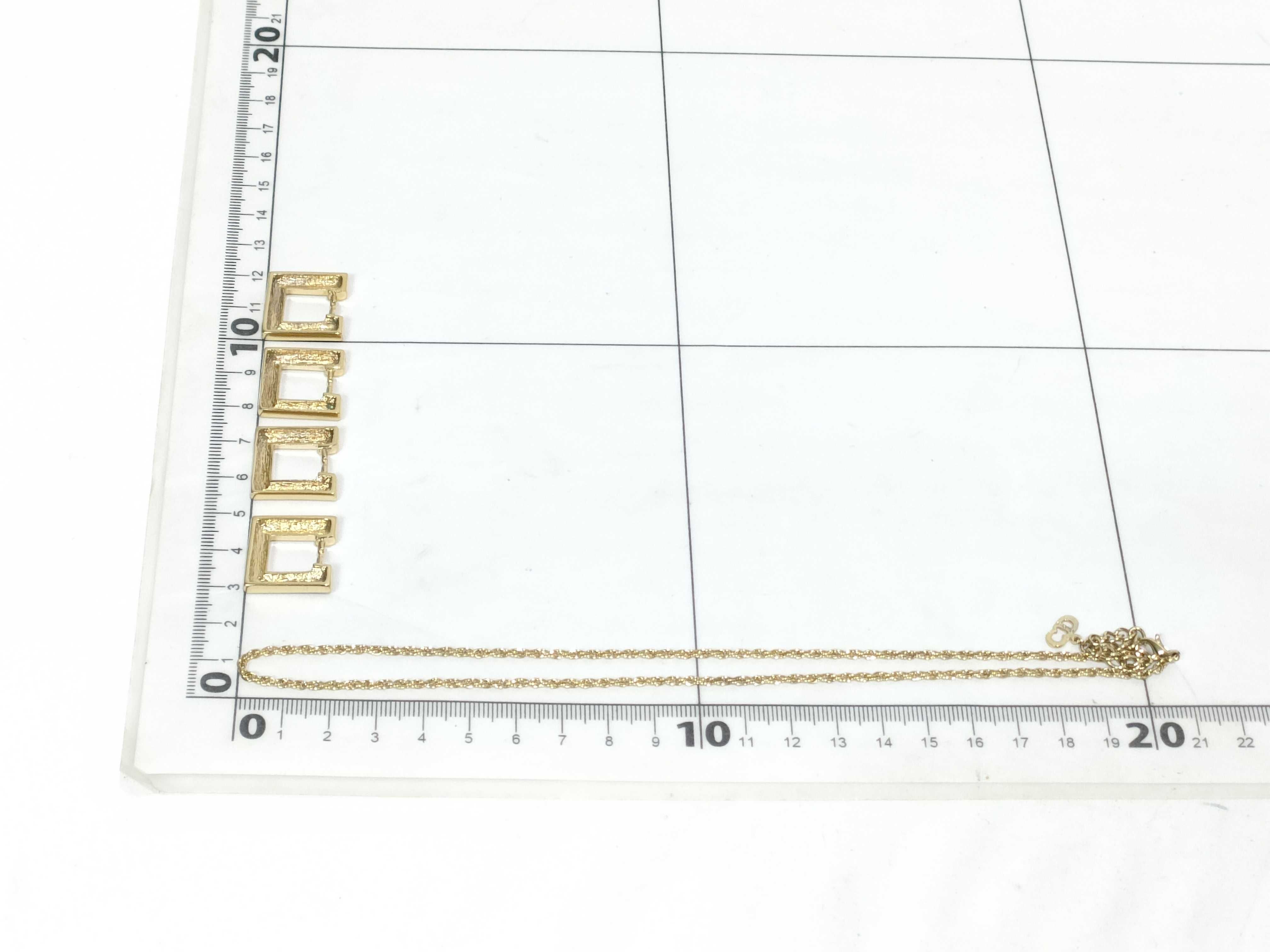 1970s-80s Christian Dior Vintage Gold-Tone and Enamel Necklace with Pendants