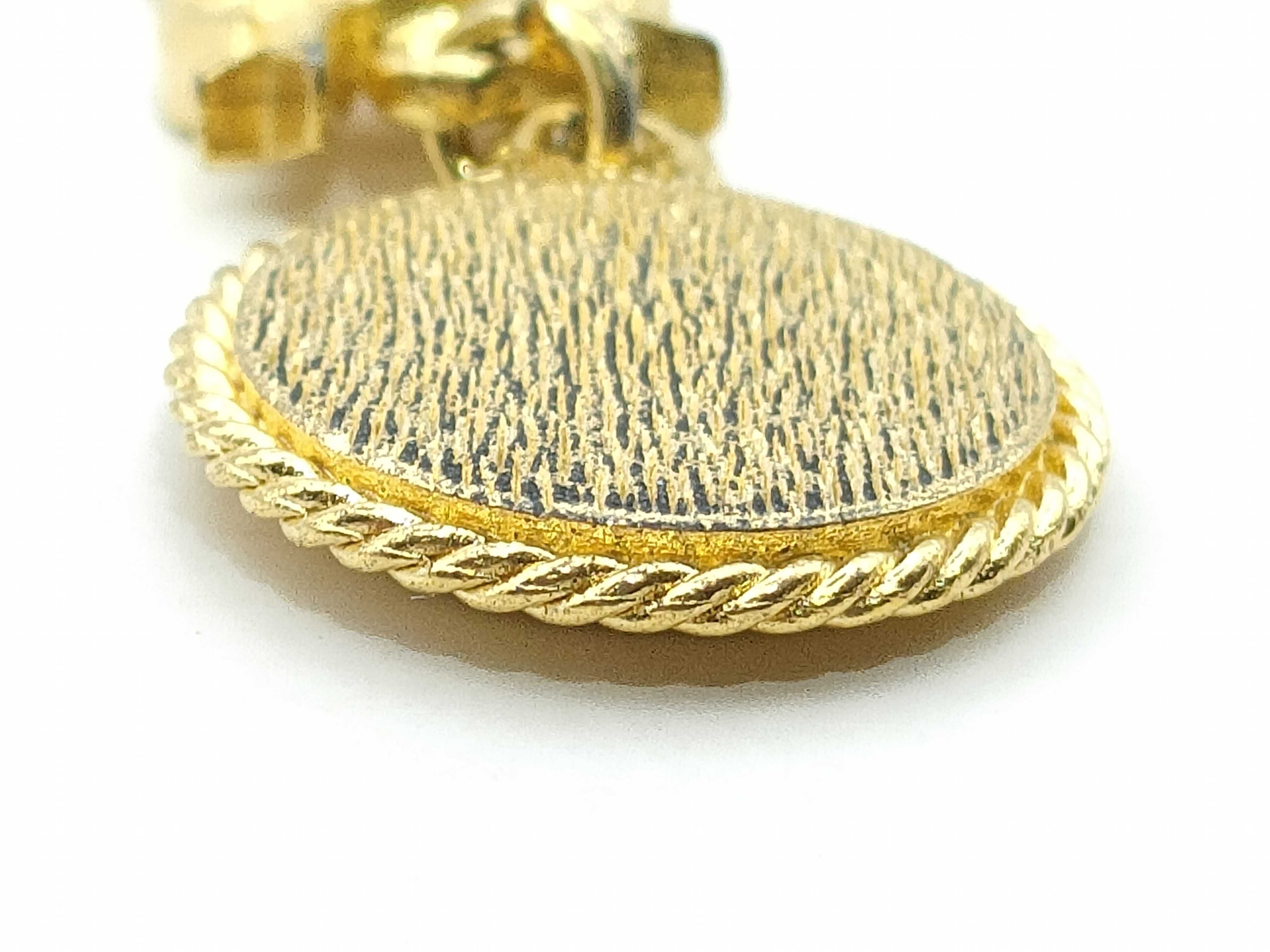 Christian Dior Gold-Tone Round Logo Medallion Pendant Necklace