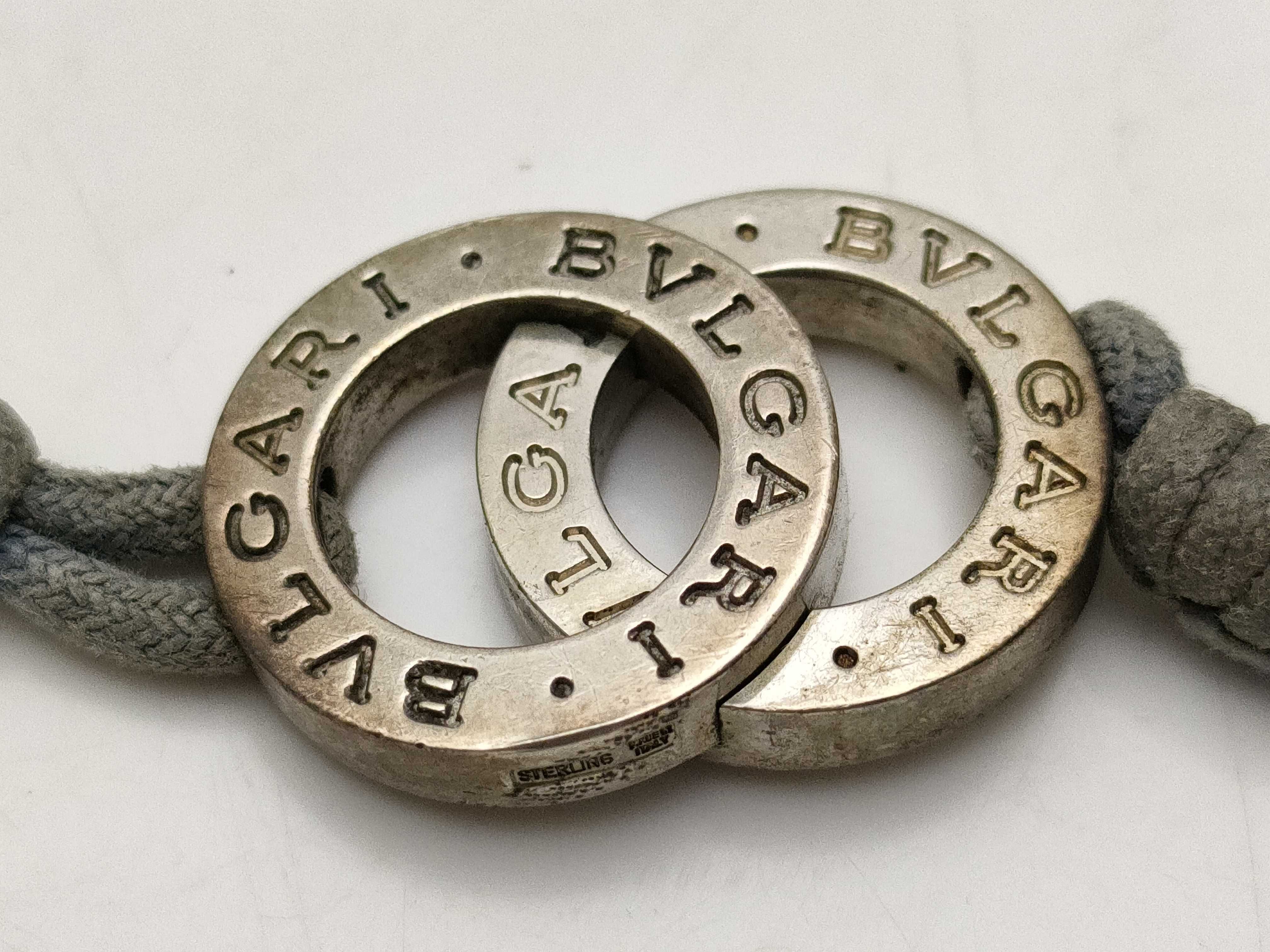 Bulgari Bvlgari Fortuna Sterling Silver Cord Bracelet
