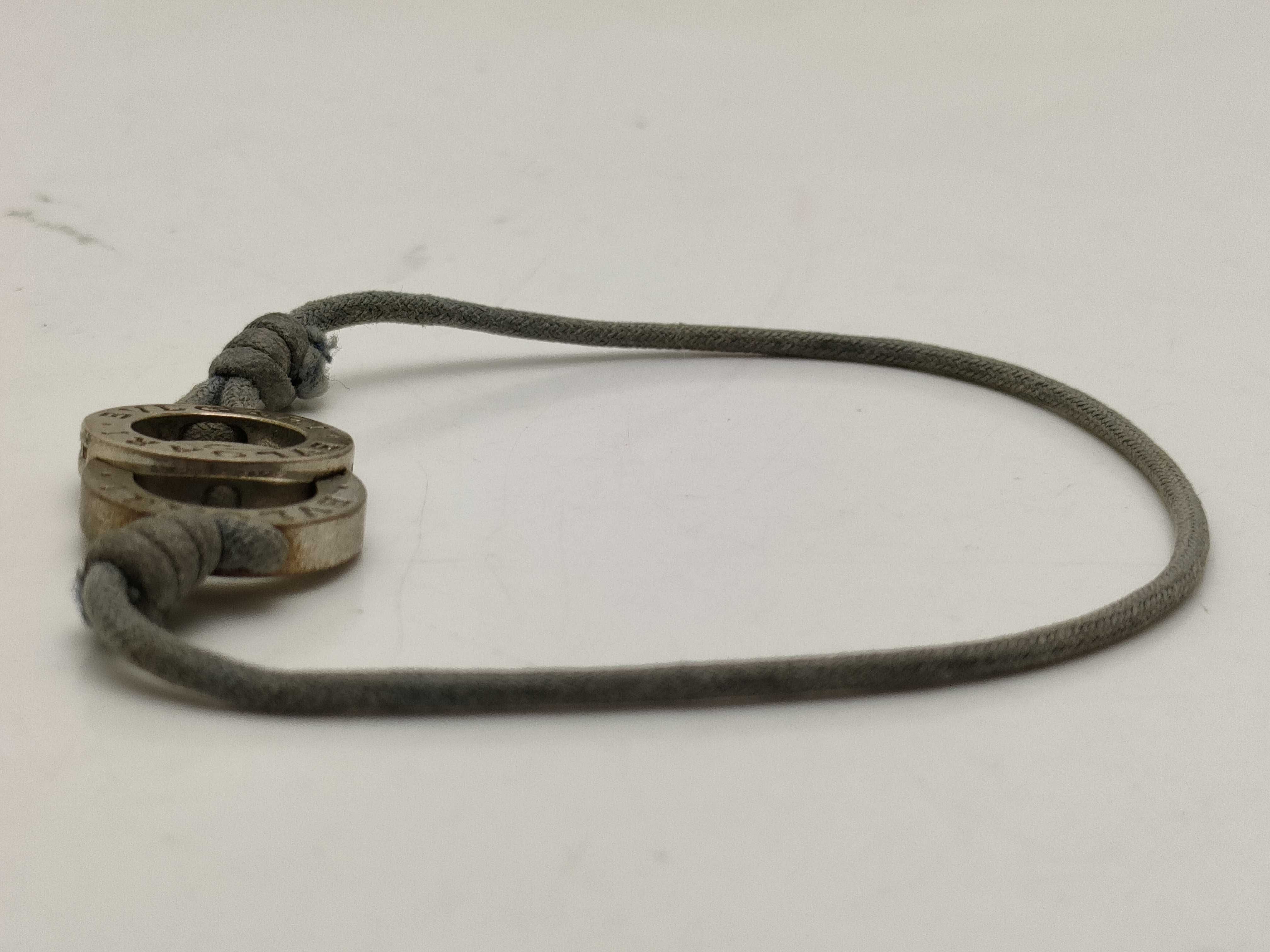 Bulgari Bvlgari Fortuna Sterling Silver Cord Bracelet