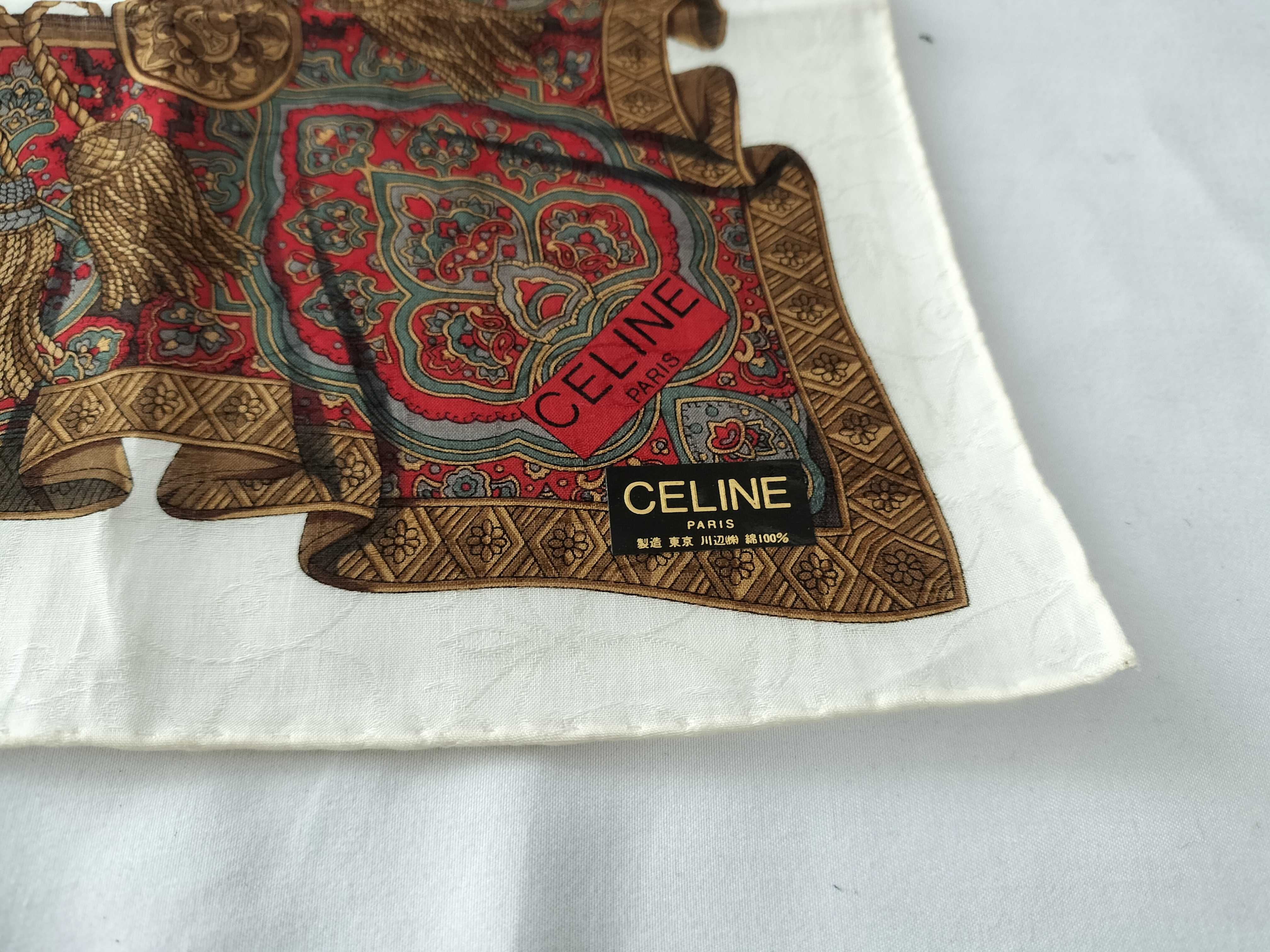 Five Celine Paris Cotton Scarves
