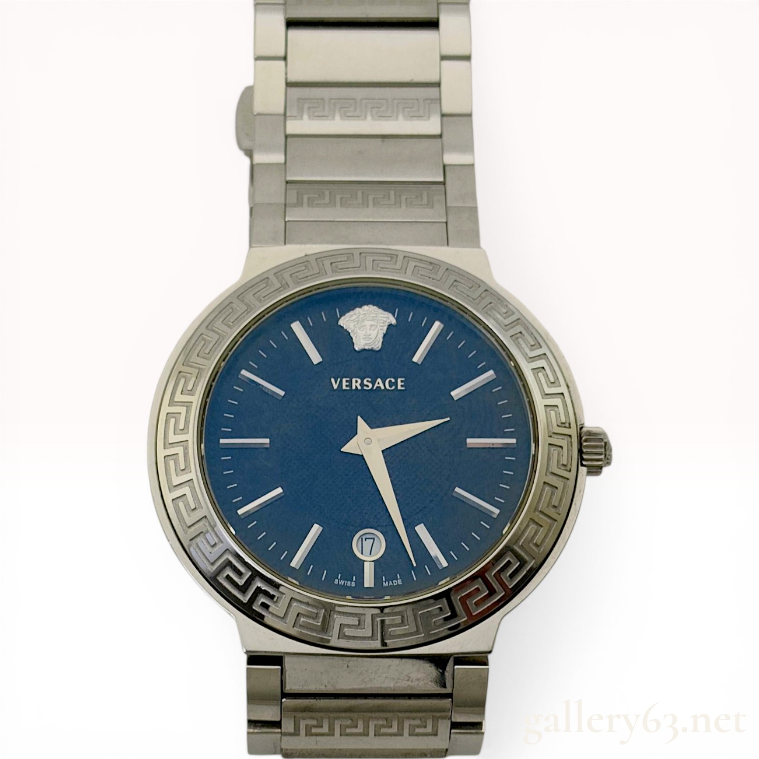 Versace Greca Logo Stainless Steel Quartz Wristwatch, Ref. ZLQ K38075