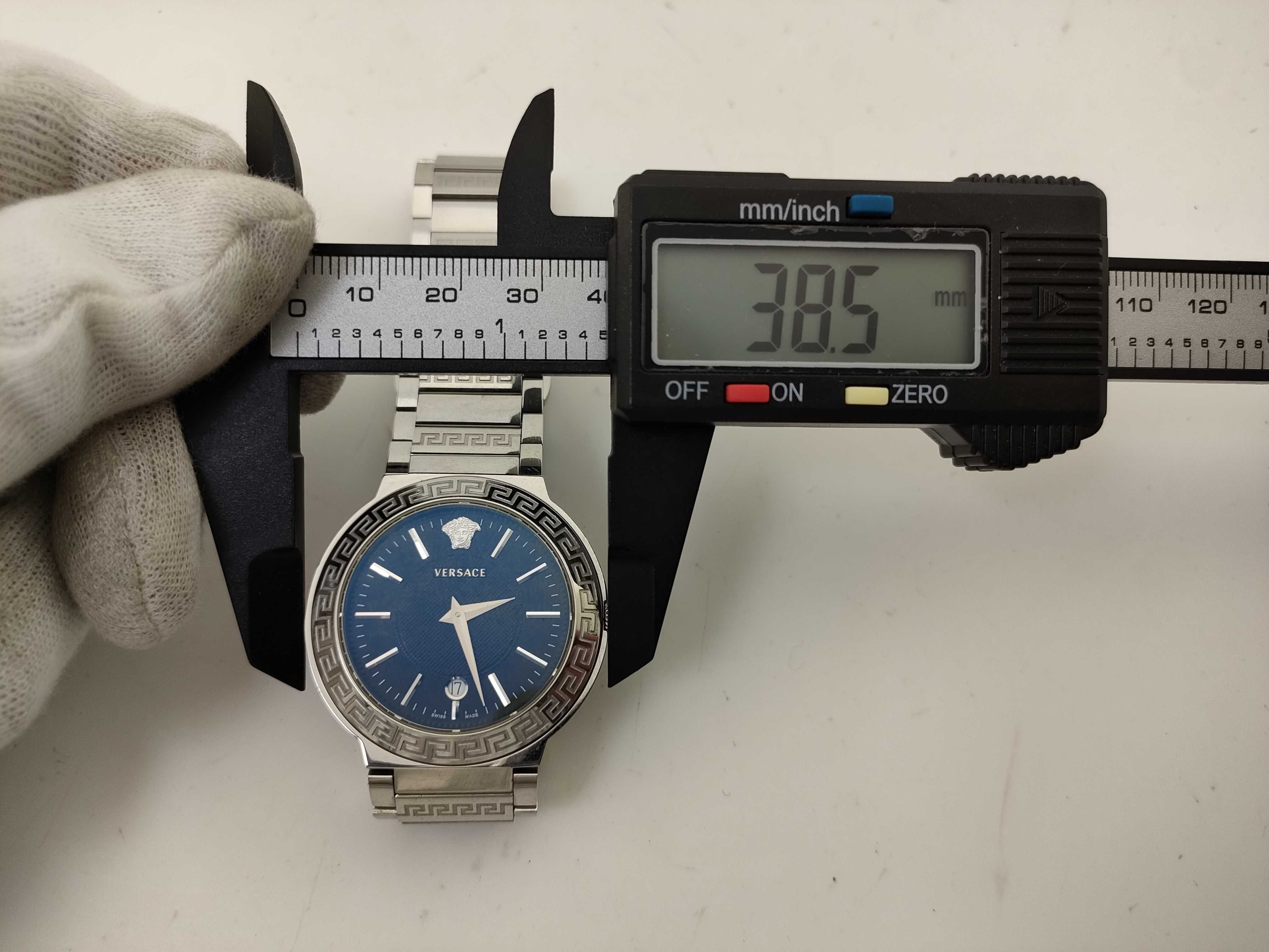 Versace Greca Logo Stainless Steel Quartz Wristwatch, Ref. ZLQ K38075